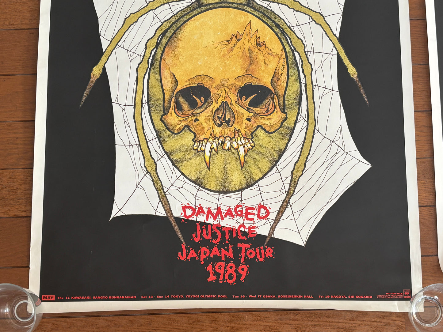 Metallica 1989 Japan Tour Posters Set of 2 Pushead Promo A1 Spider Katana Fuji Vintage Memorabilia