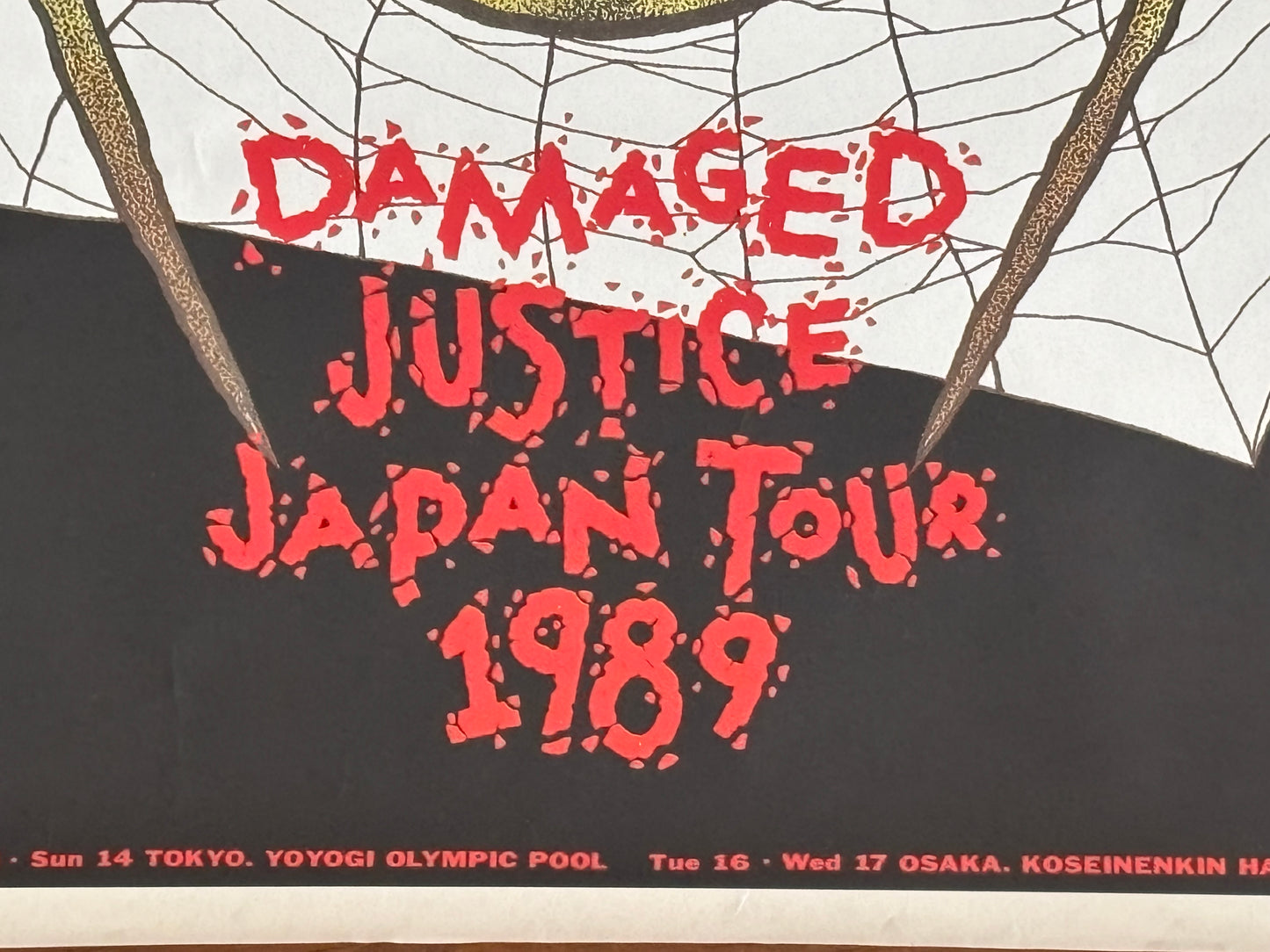 Metallica 1989 Japan Tour Posters Set of 2 Pushead Promo A1 Spider Katana Fuji Vintage Memorabilia