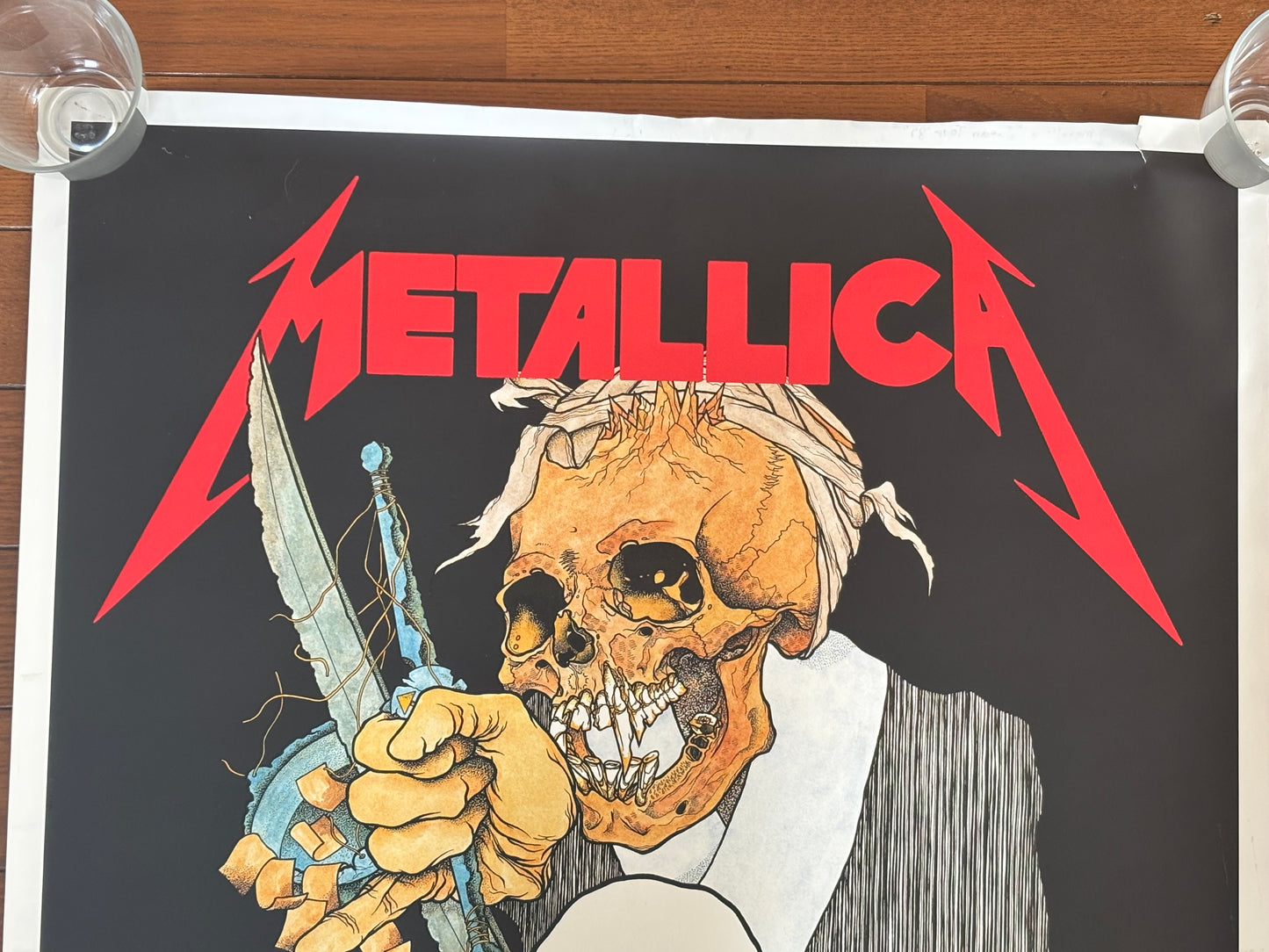 Metallica 1989 Japan Tour Posters Set of 2 Pushead Promo A1 Spider Katana Fuji Vintage Memorabilia