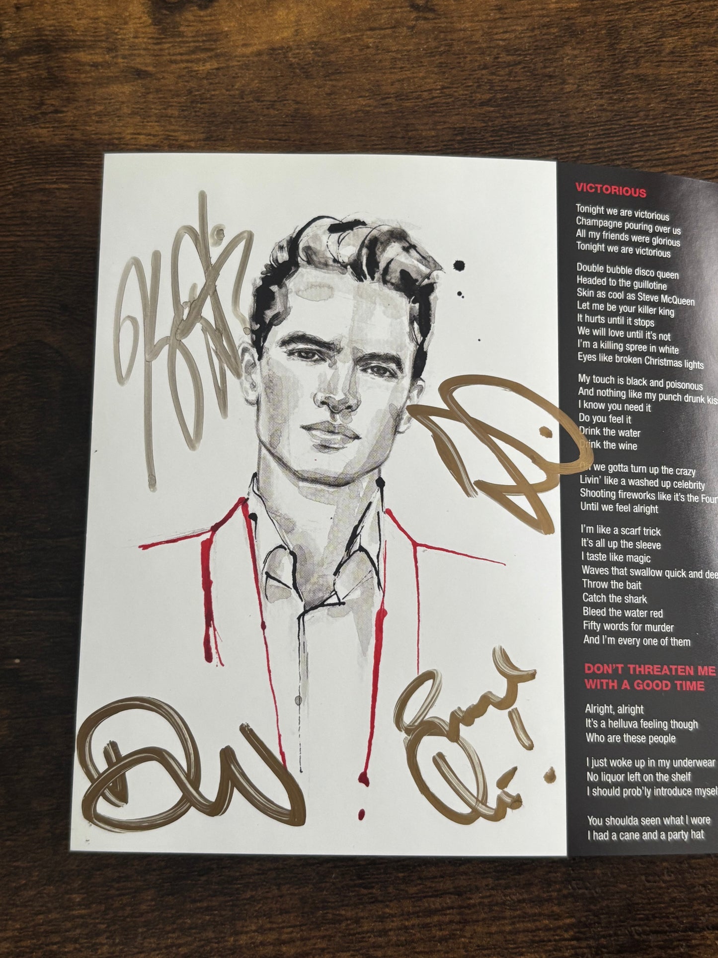 Panic At The Disco Death Of A Bachelor Japan CD WPCR-17052 Autograph Signed Brendon Urie 2016