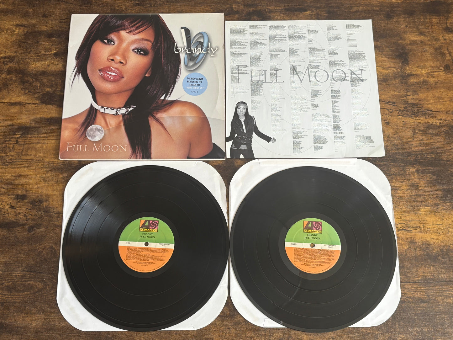 BRANDY Full Moon 12" Vinyl Atlantic Record 2LP US Original Edition 2002 R&B