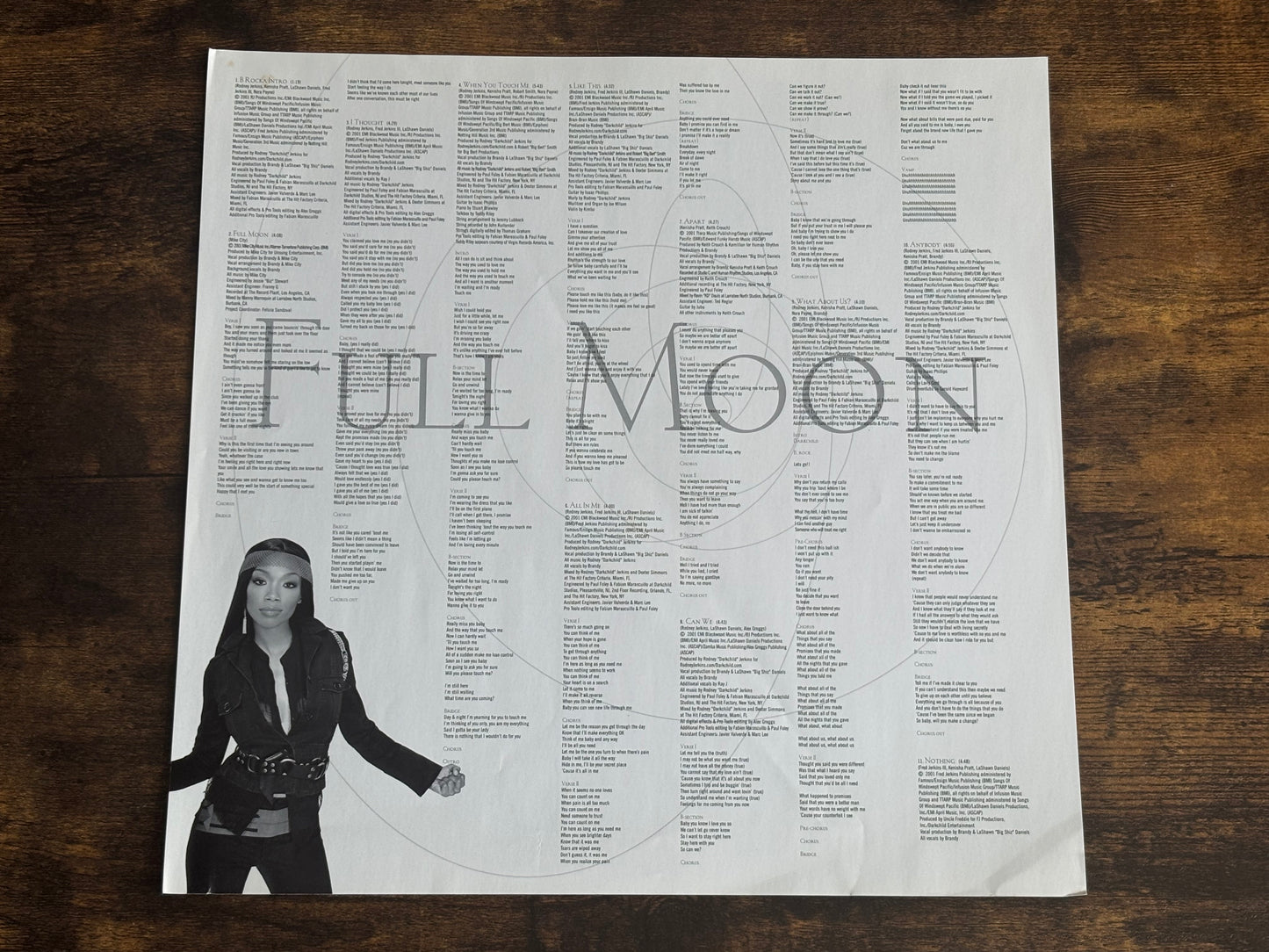 BRANDY Full Moon 12" Vinyl Atlantic Record 2LP US Original Edition 2002 R&B