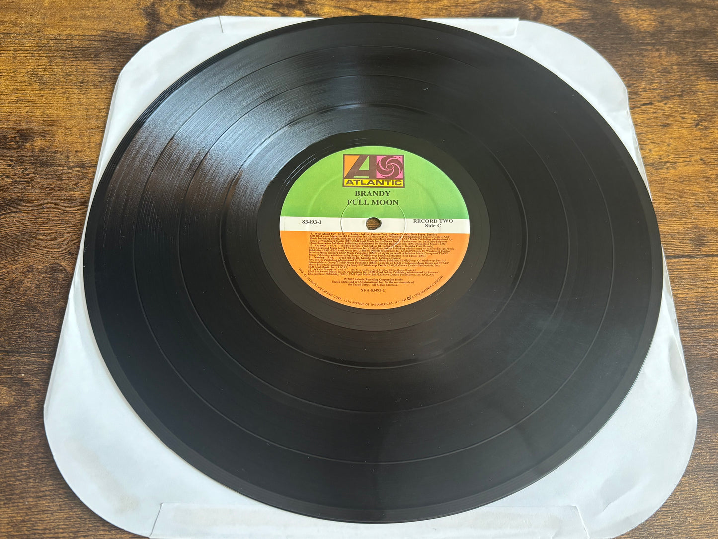 BRANDY Full Moon 12" Vinyl Atlantic Record 2LP US Original Edition 2002 R&B