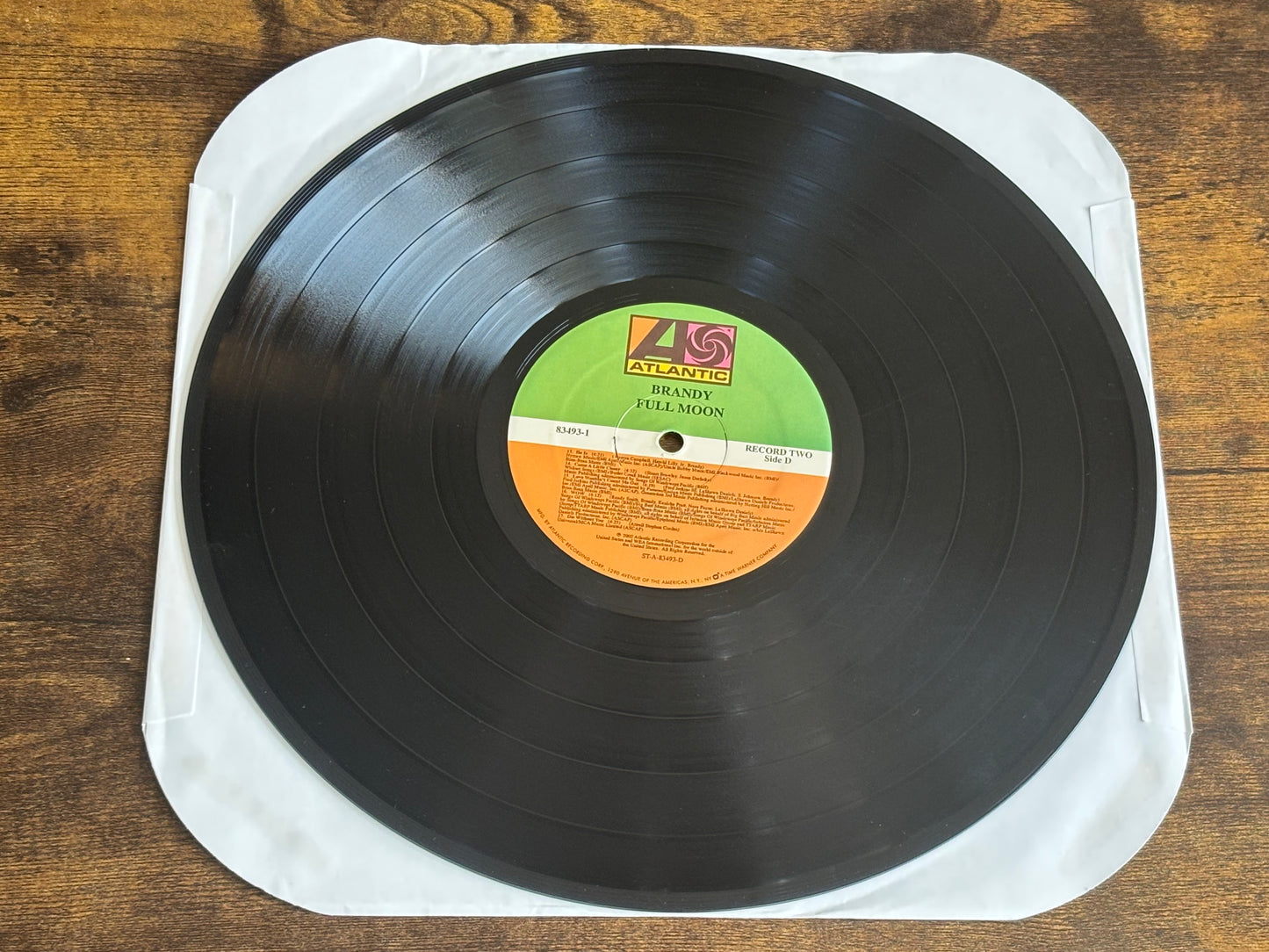 BRANDY Full Moon 12" Vinyl Atlantic Record 2LP US Original Edition 2002 R&B