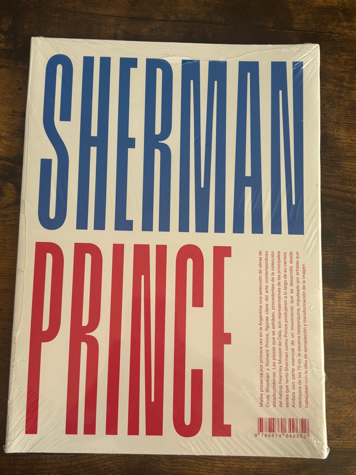 Cindy Sherman Richard Prince Art Book 2018 Exhibition Catalog Malba Argentina Spanish Edition