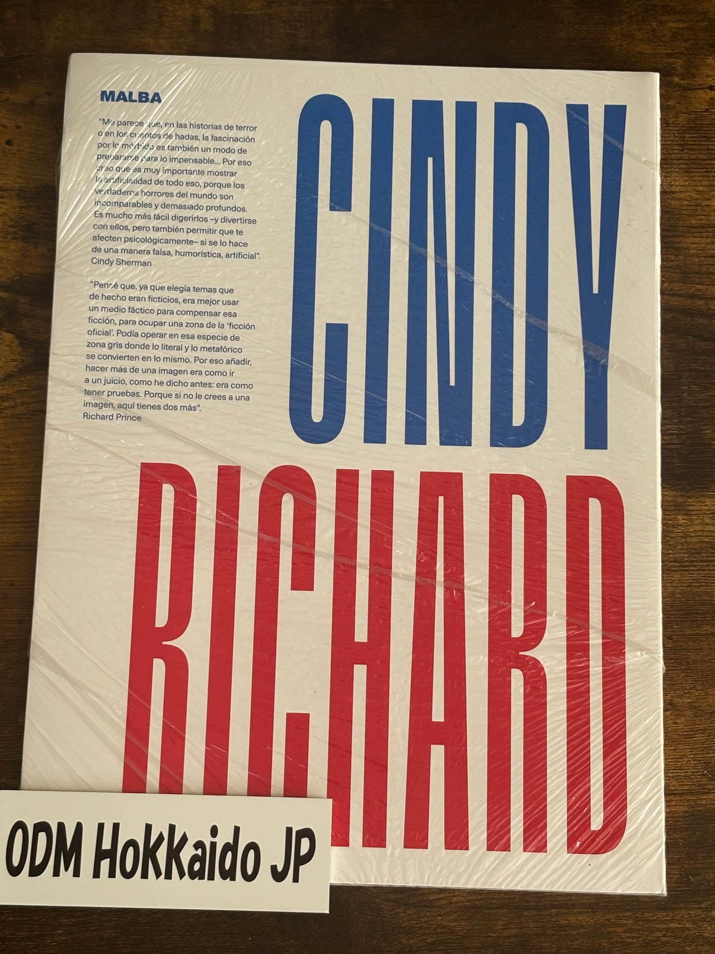 Cindy Sherman Richard Prince Art Book 2018 Exhibition Catalog Malba Argentina Spanish Edition