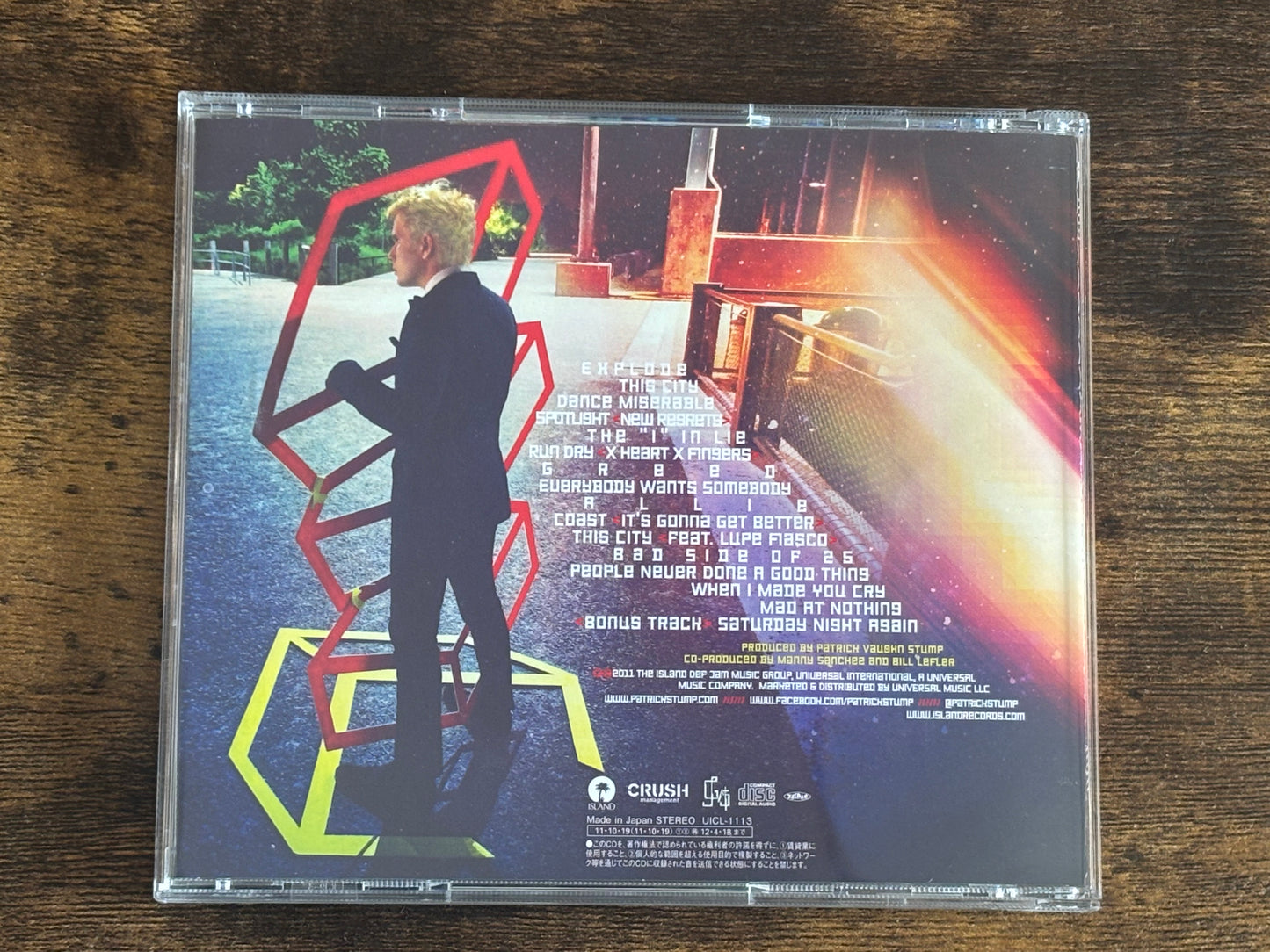 Patrick Stump Soul Punk Deluxe Edition 2011 Japan CD w/ OBI Bonus Track