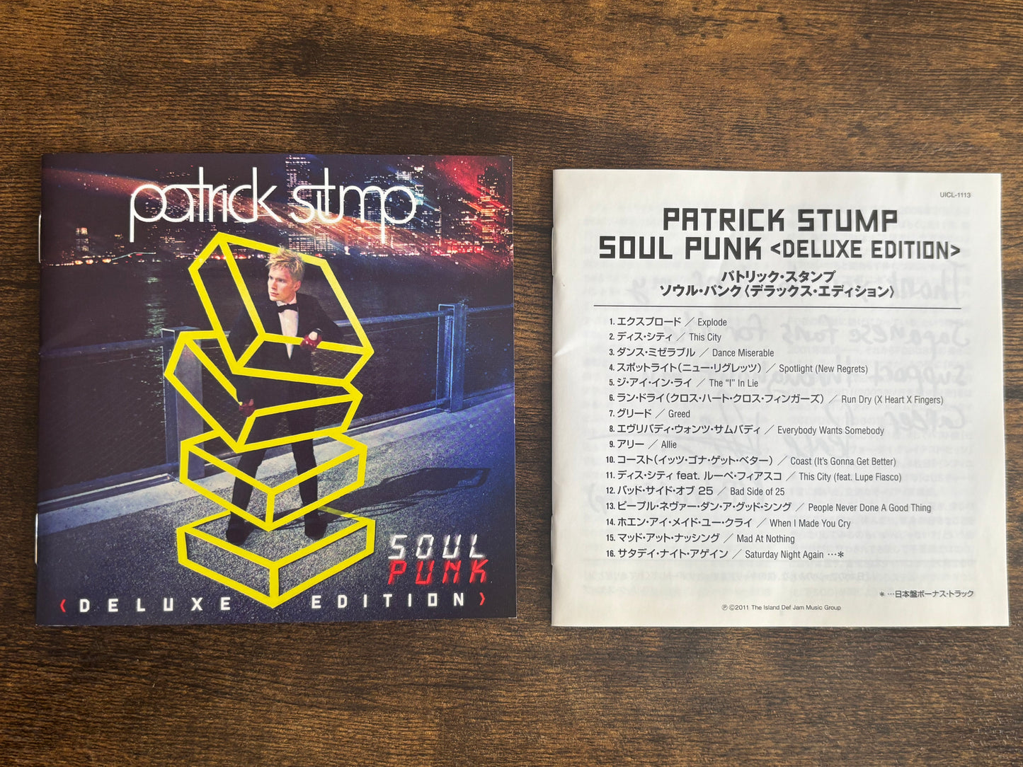 Patrick Stump Soul Punk Deluxe Edition 2011 Japan CD w/ OBI Bonus Track