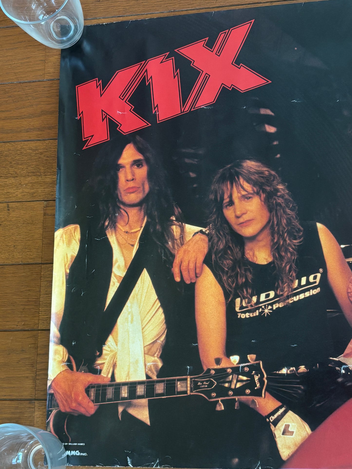 KIX Band Promo Poster 1980s Atlantic Records Hard Rock B2 Size 20 x 28 inch Vintage Memorabilia