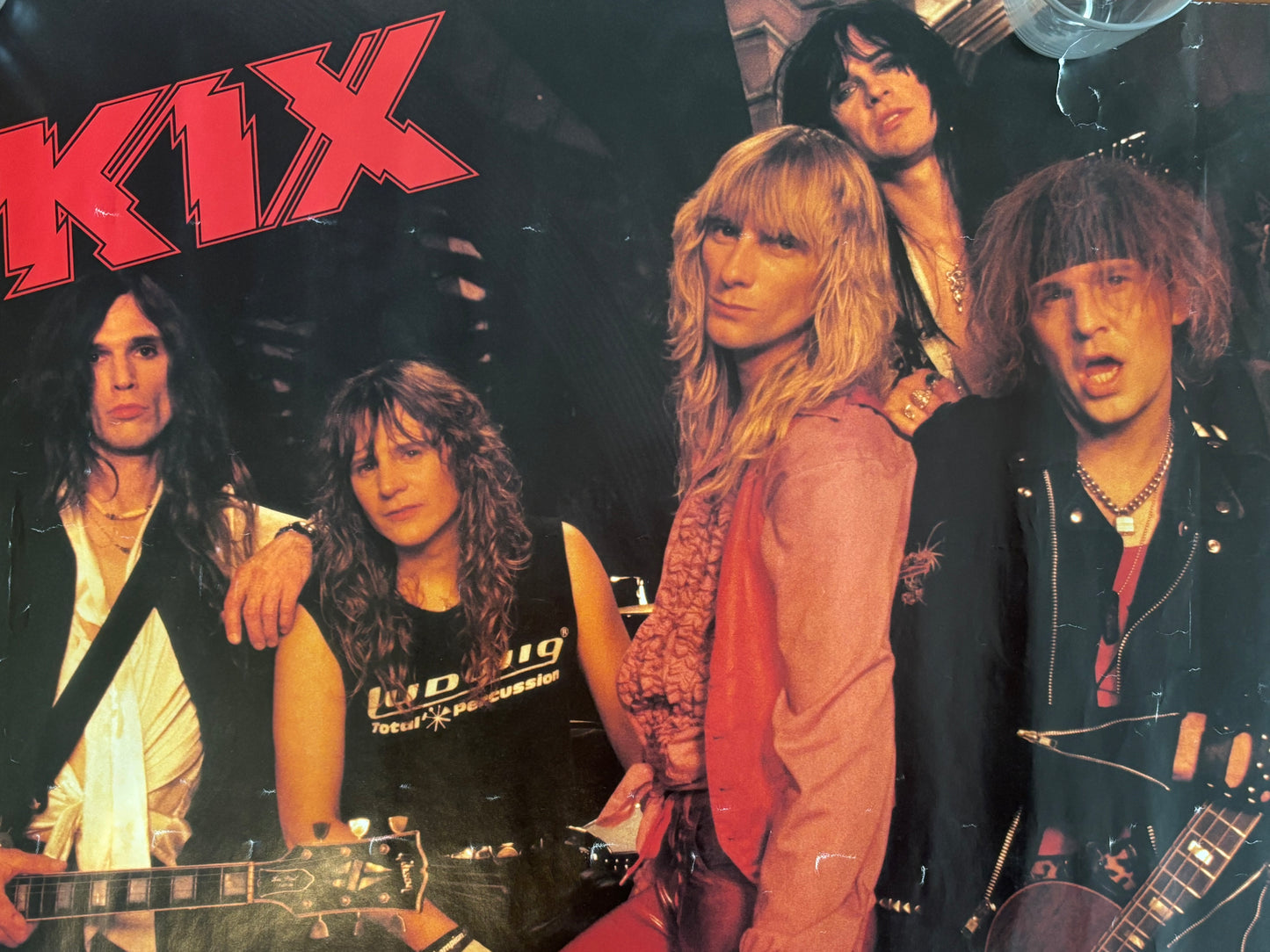 KIX Band Promo Poster 1980s Atlantic Records Hard Rock B2 Size 20 x 28 inch Vintage Memorabilia