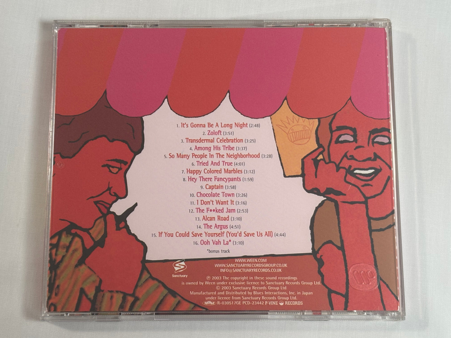 Ween Quebec Japan Promo Sample CD w/ OBI Bonus Track PCD23442 Alternative Rock