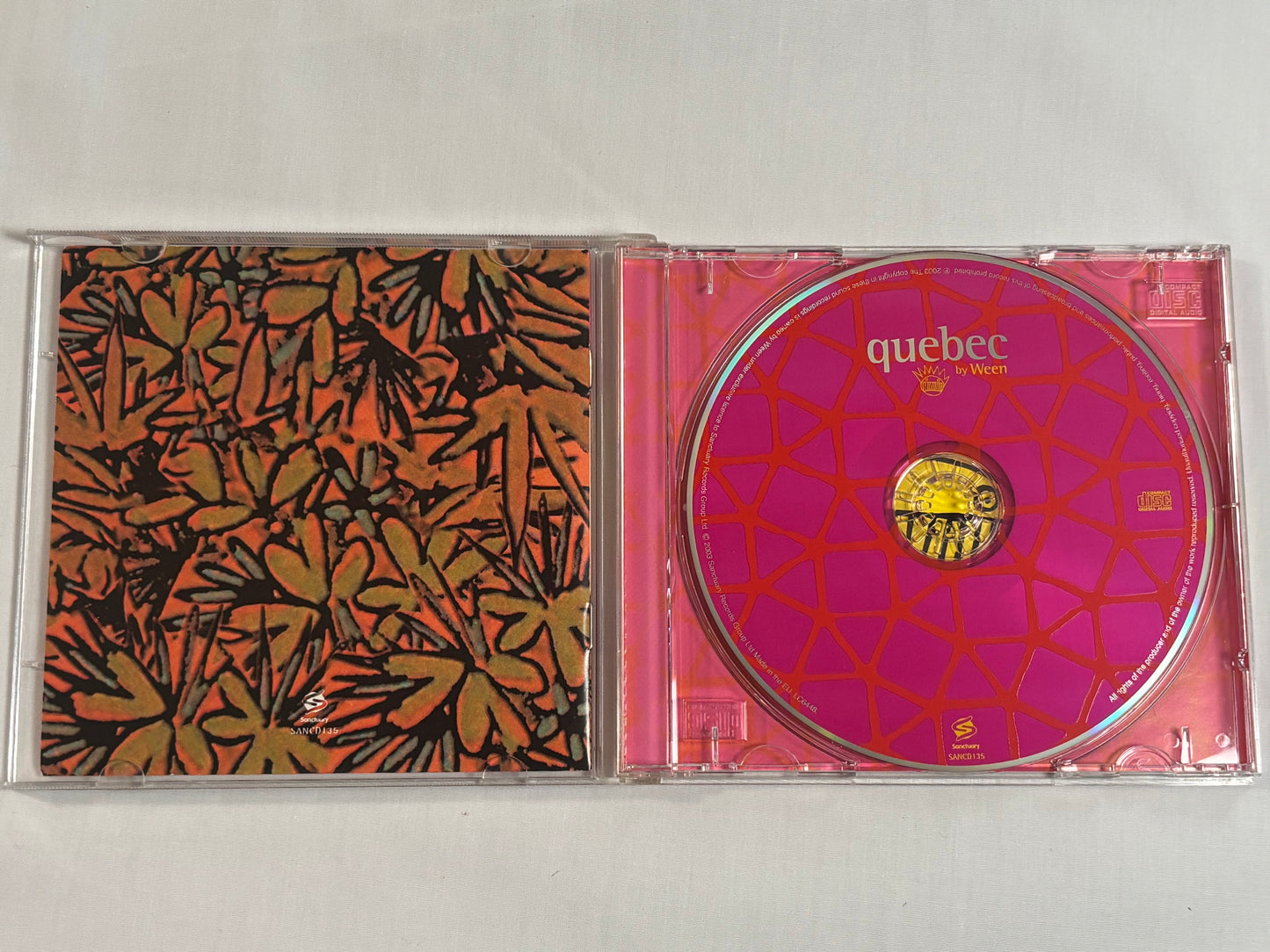 Ween Quebec CD Album 2003 Sanctuary Records SACND135 Alternative Experimental Rock