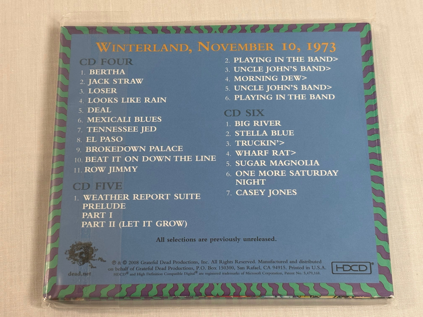 Grateful Dead Winterland 1973 The Complete Recordings November 9 10 11 9CD Box Set