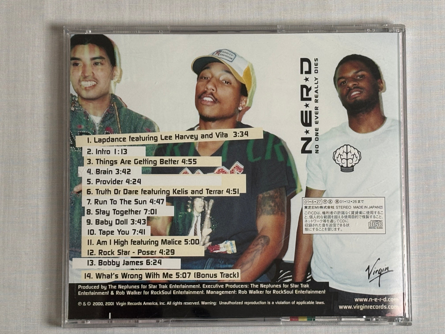 N.E.R.D In Search Of Electronic Version Japan CD w/ OBI VJCP-68307 2001 Bonus Track