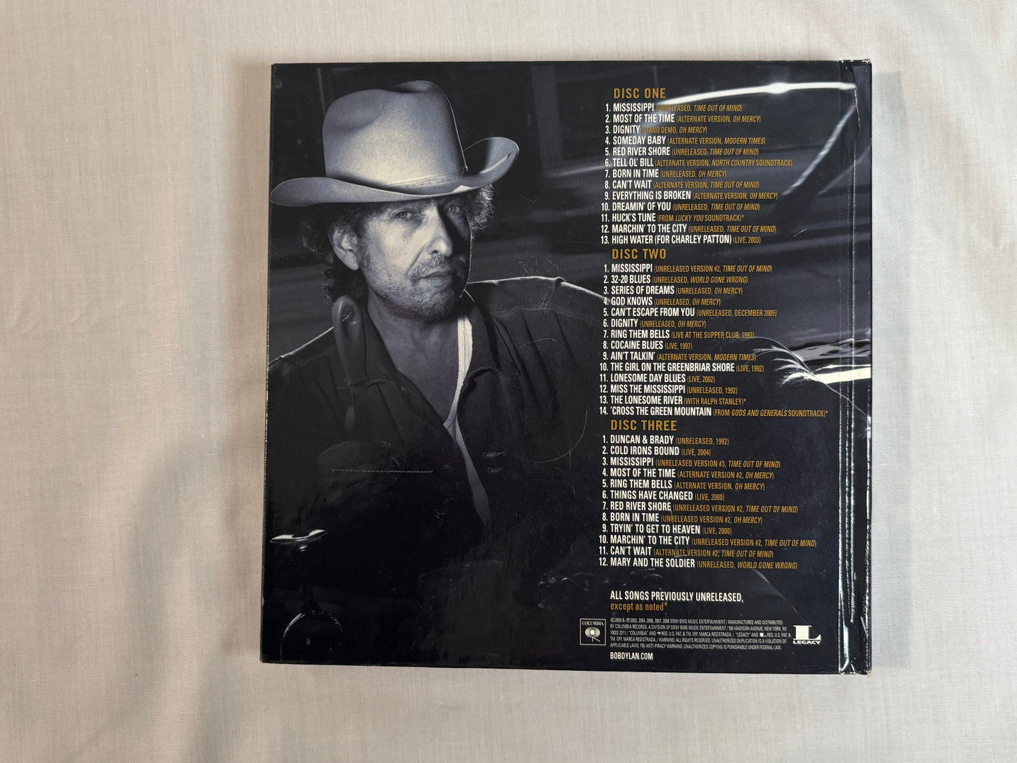 Bob Dylan Tell Tale Signs Bootleg Series Vol 8 Deluxe 3CD Box Set US Columbia Legacy