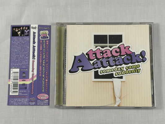 Attack Attack! Someday Came Suddenly Japan CD 2008 Rise Records w/ OBI Bonus Track Enhanced