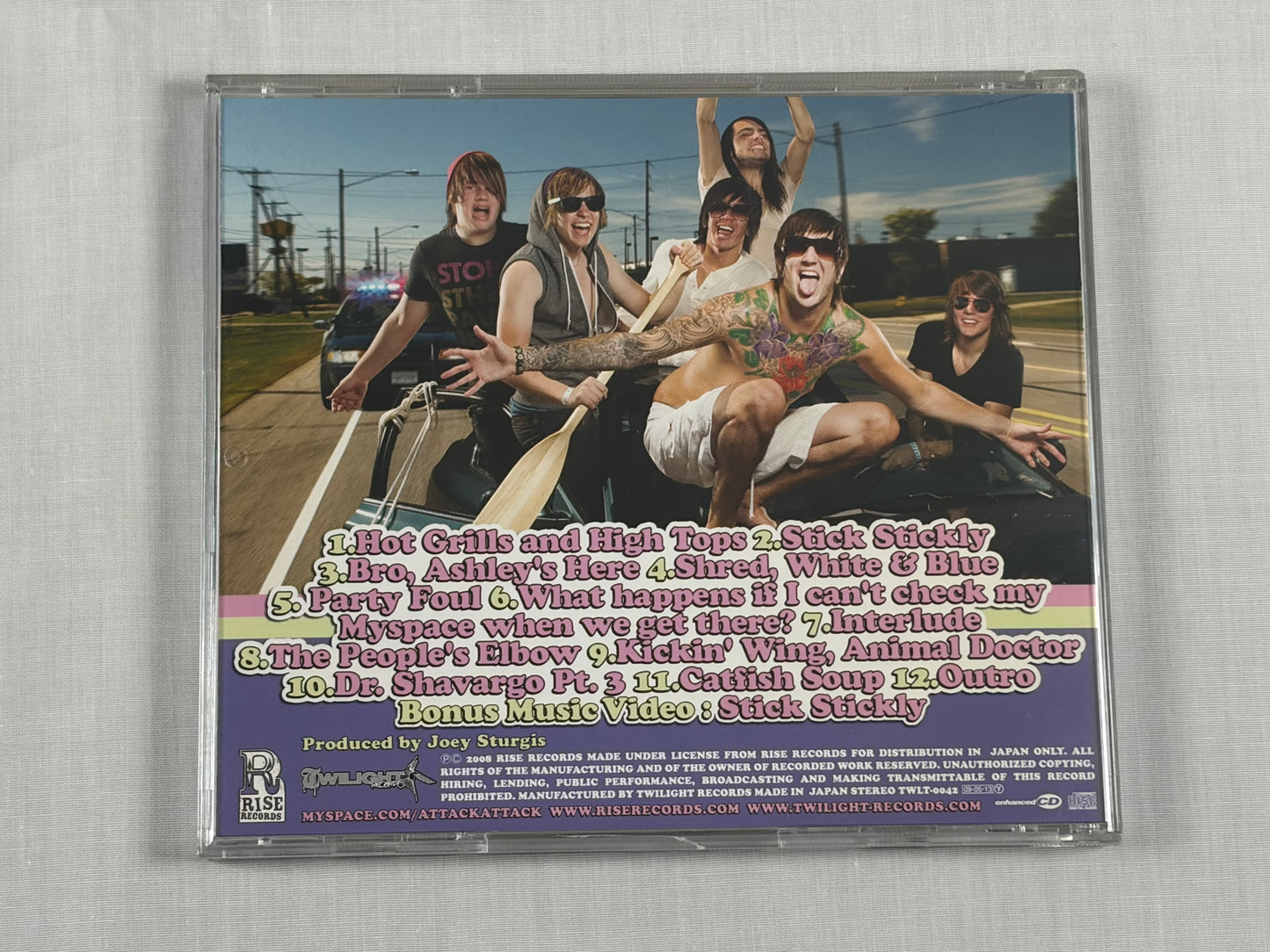 Attack Attack! Someday Came Suddenly Japan CD 2008 Rise Records w/ OBI Bonus Track Enhanced