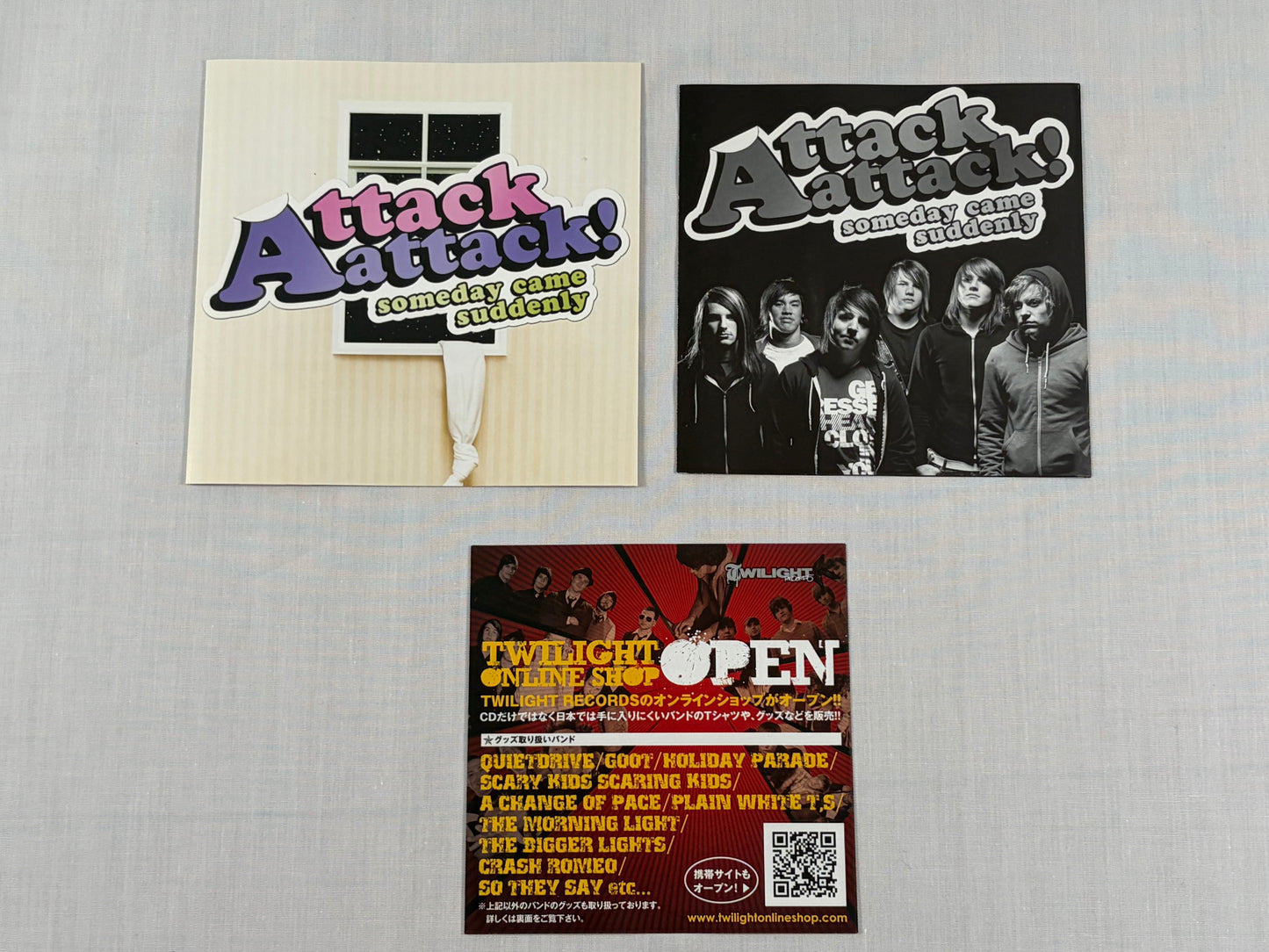 Attack Attack! Someday Came Suddenly Japan CD 2008 Rise Records w/ OBI Bonus Track Enhanced