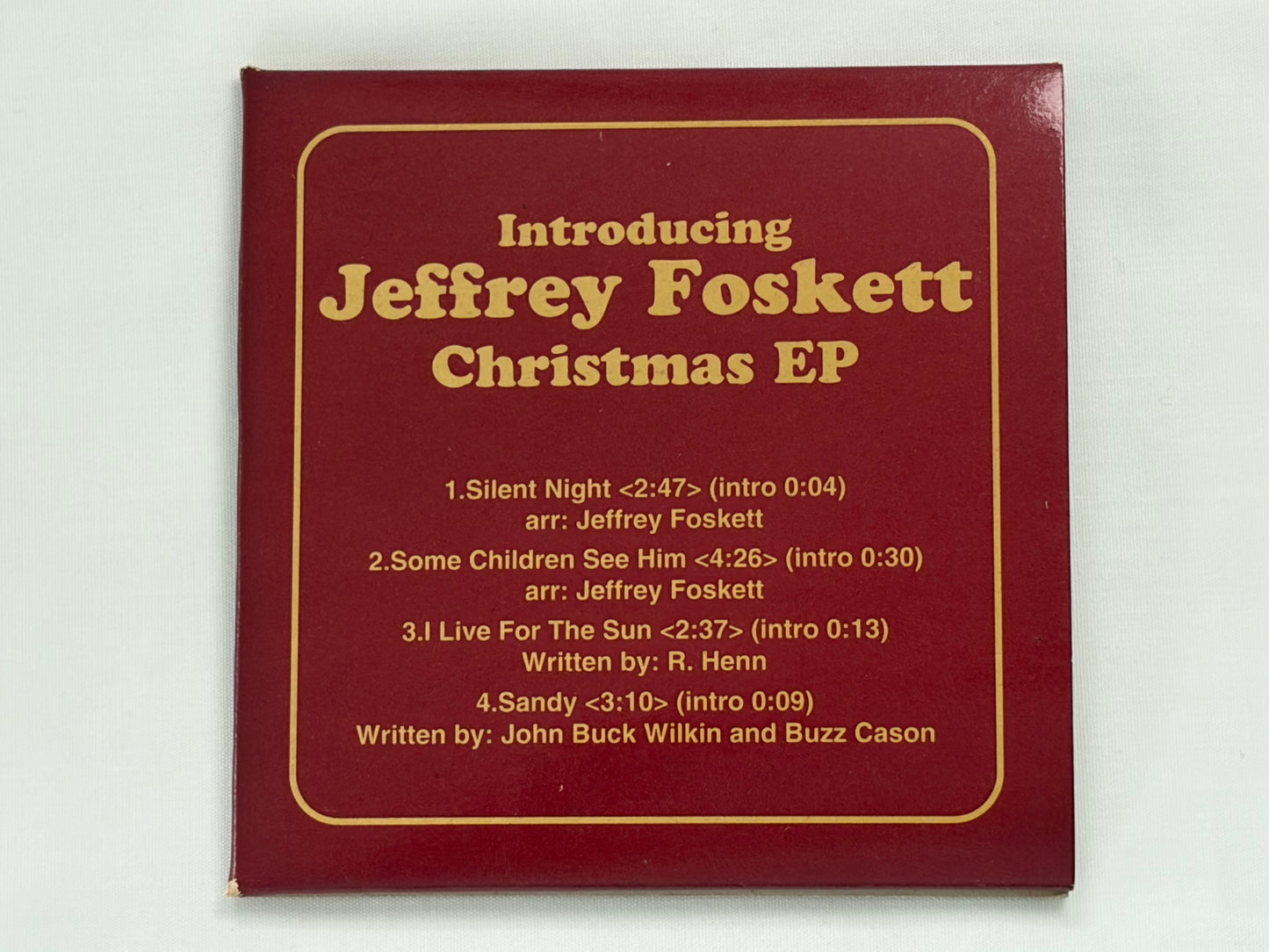 Jeffrey Foskett Christmas EP Japan Promo CD Numbered Limited 200 Copies LPR-201 1995