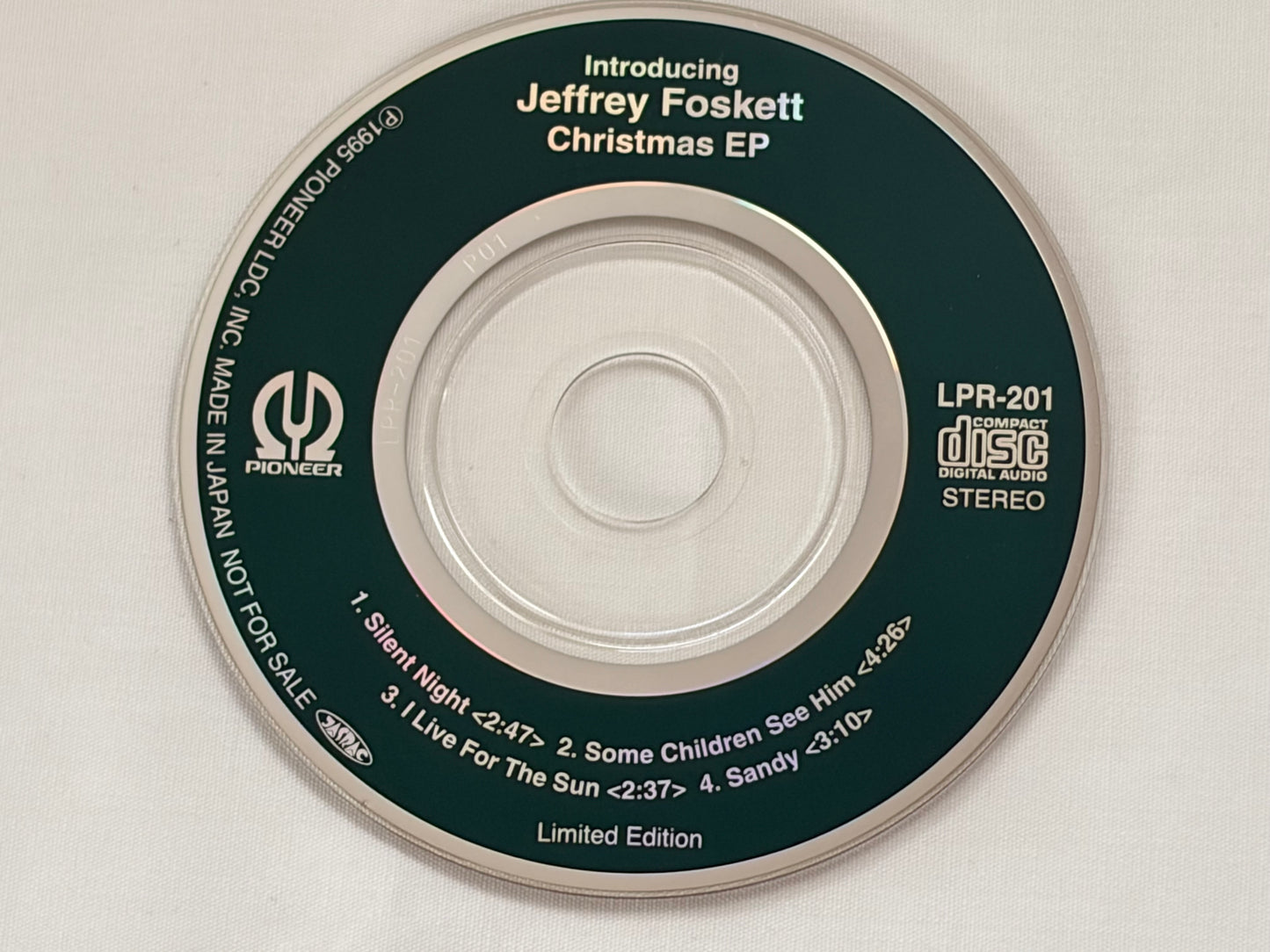 Jeffrey Foskett Christmas EP Japan Promo CD Numbered Limited 200 Copies LPR-201 1995