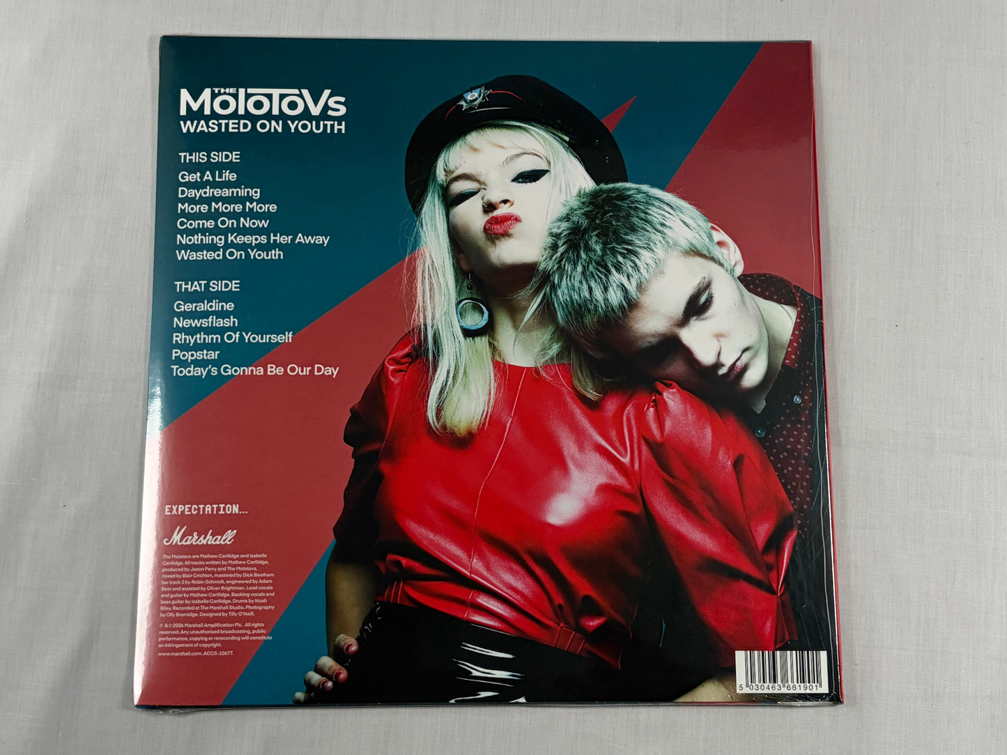 The Molotovs Wasted On Youth LP Red Vinyl Alternative Art Limited 1000 Factory Sealed