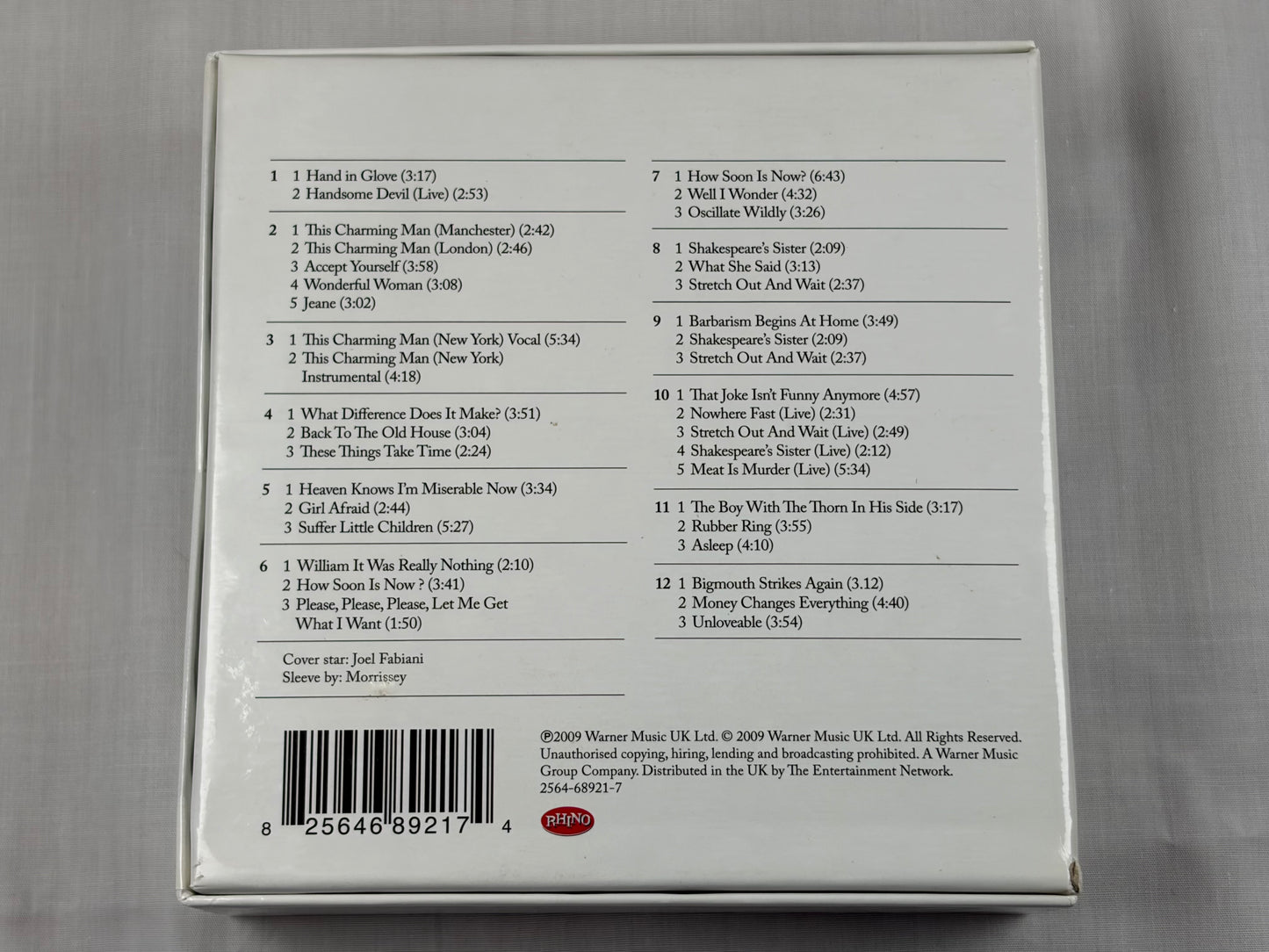 The Smiths Singles Box 12 CD Set Rhino Records 2009 Numbered Limited Edition