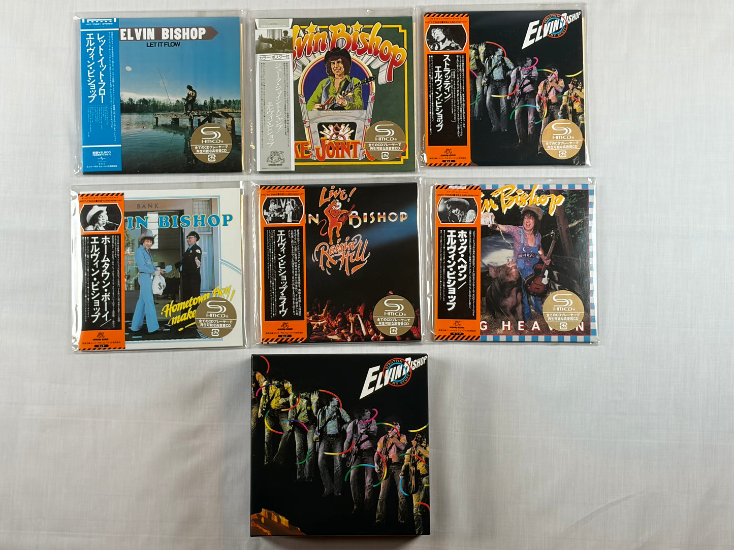 Elvin Bishop 6 Albums SHM-CD Mini LP Disk Union Promo Box Set UICY75681-86 w/ OBI Japan