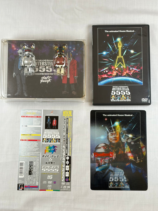 Daft Punk Leiji Matsumoto Interstella 5555 Limited Edition DVD CD Bearbrick Japan Edition