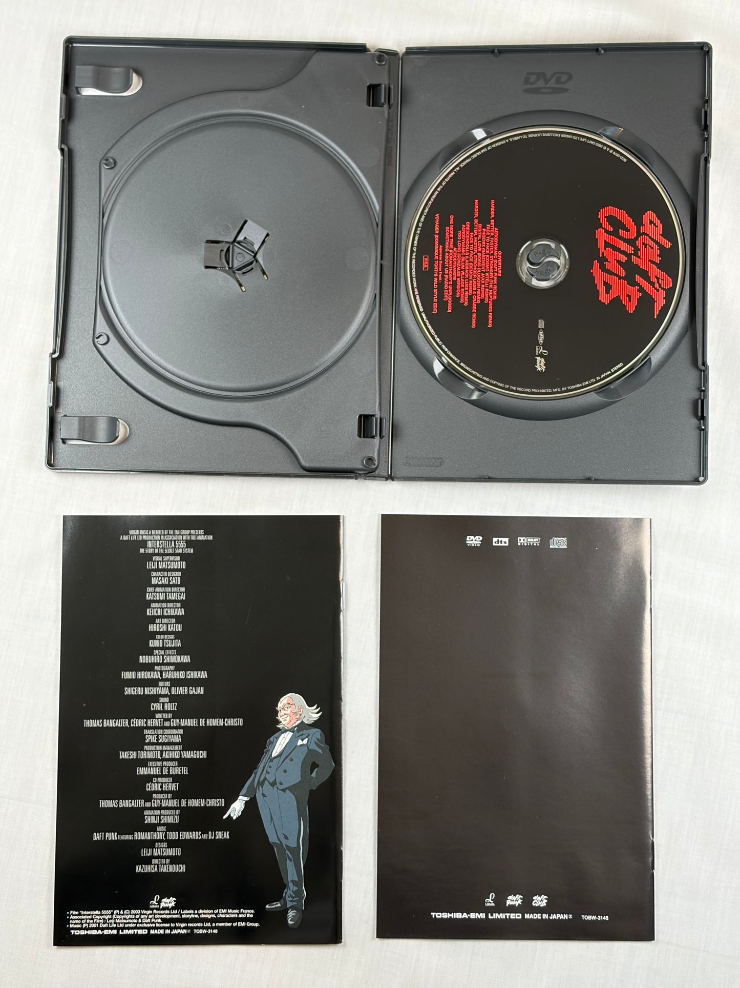 Daft Punk Leiji Matsumoto Interstella 5555 Limited Edition DVD CD Bearbrick Japan Edition