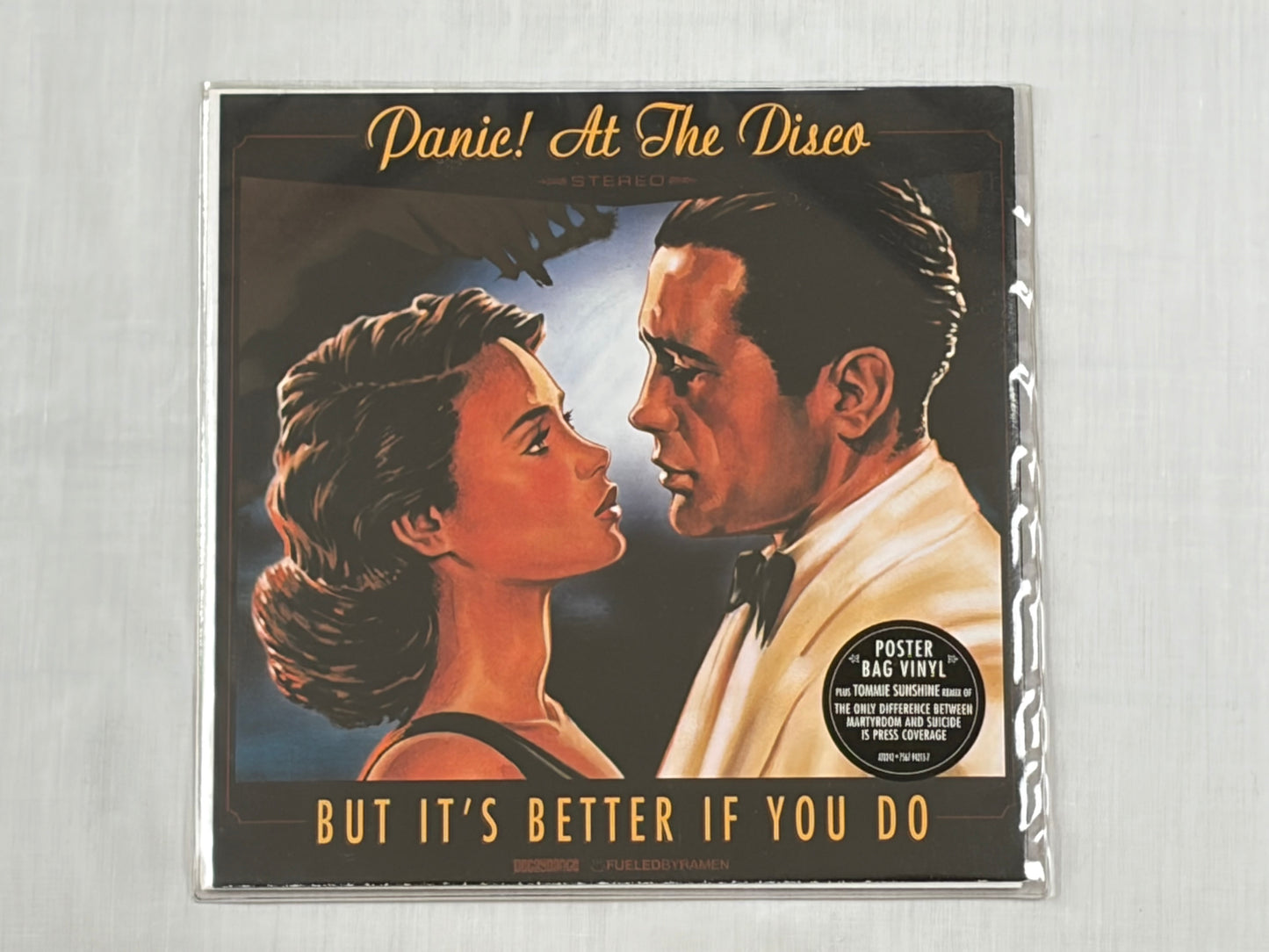 Panic At The Disco But It's Better If You Do 7 Inch Poster Bag Vinyl 2006 UK