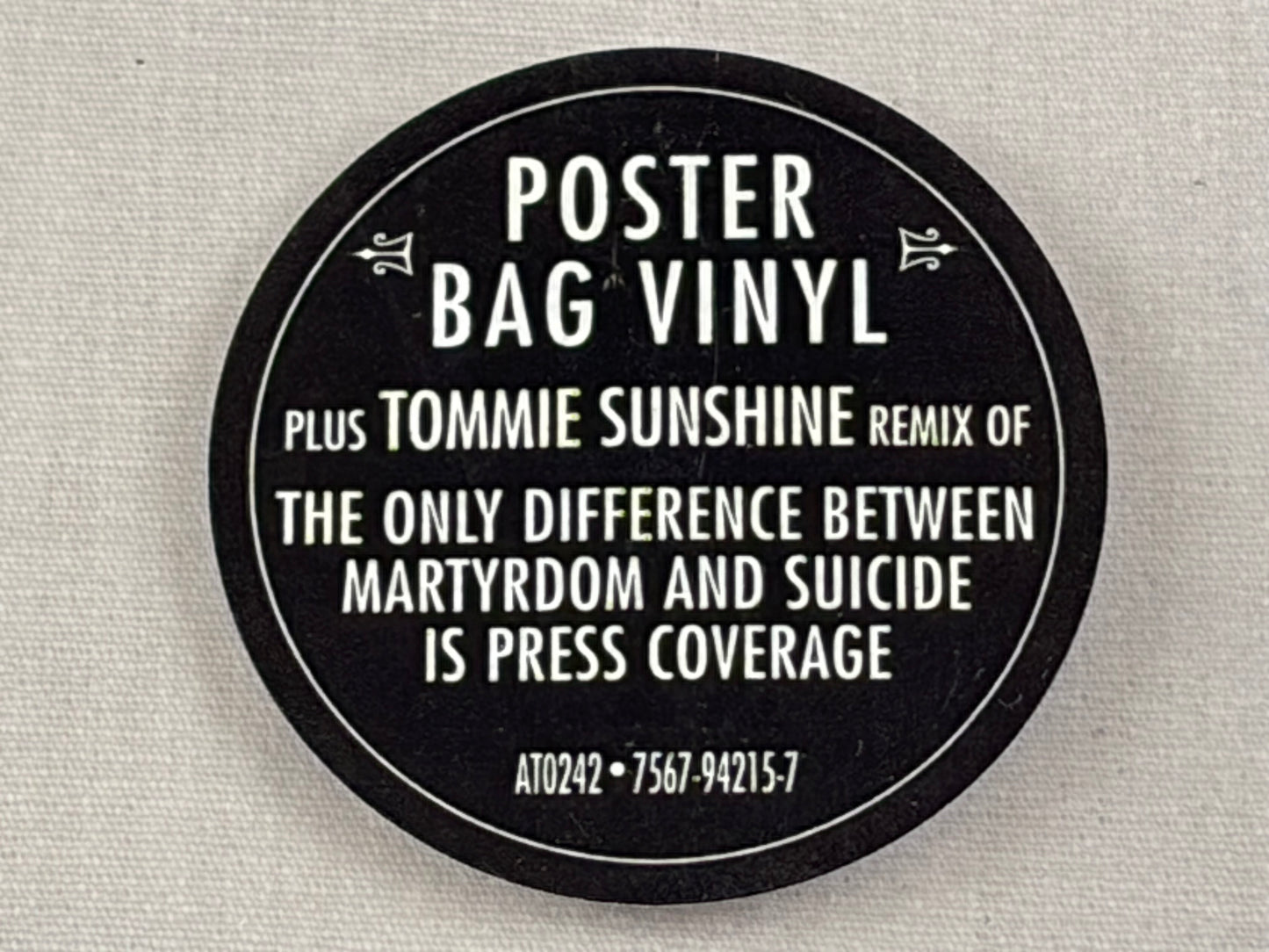 Panic At The Disco But It's Better If You Do 7 Inch Poster Bag Vinyl 2006 UK