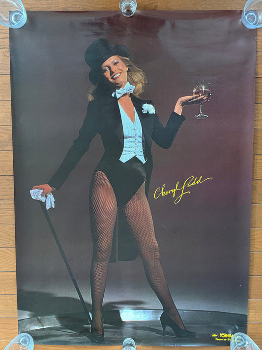 Cheryl Ladd Dancing American Japan Promo Poster 1980 Suntory Toshiba EMI B1 Size Vintage