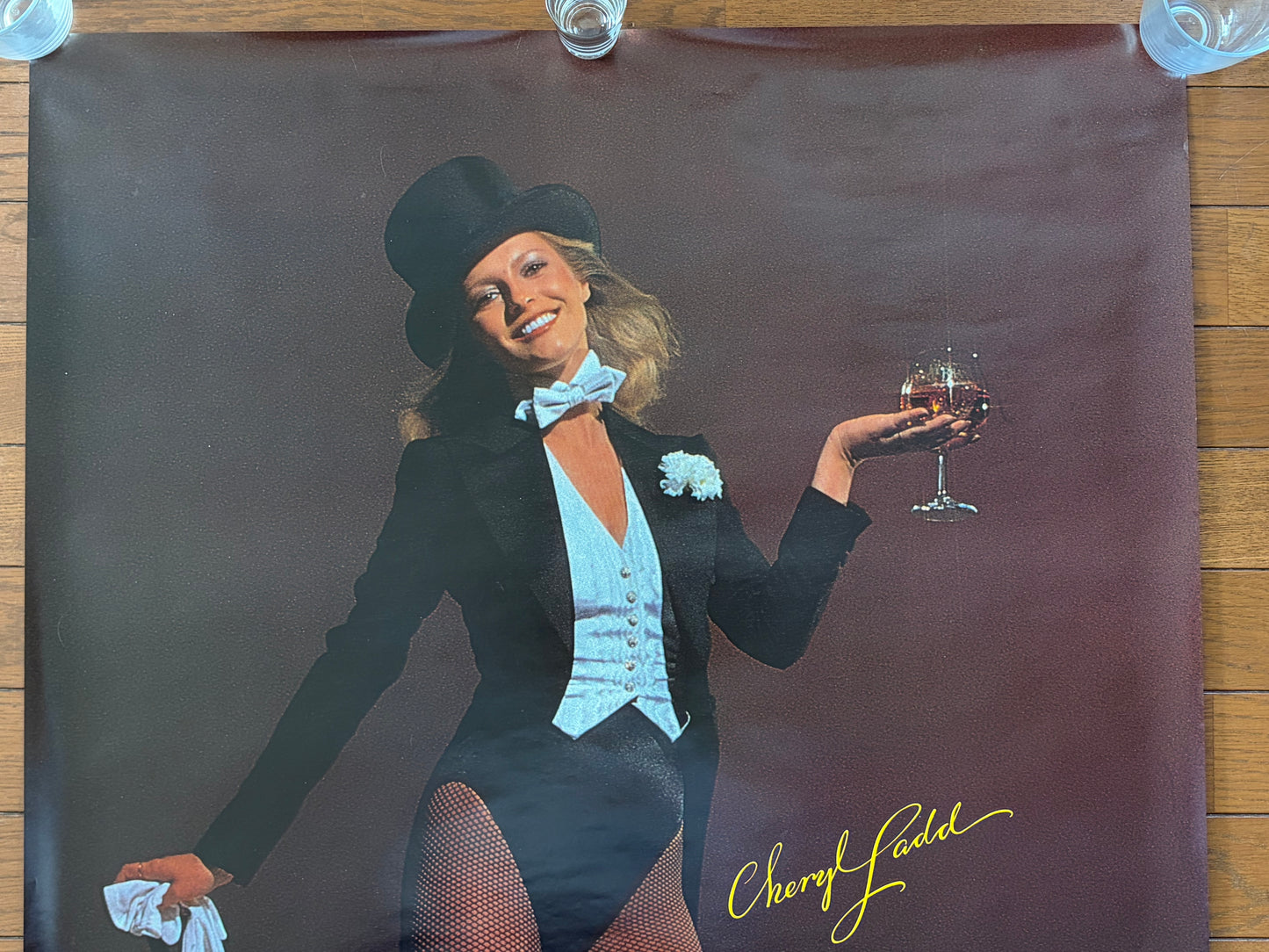 Cheryl Ladd Dancing American Japan Promo Poster 1980 Suntory Toshiba EMI B1 Size Vintage