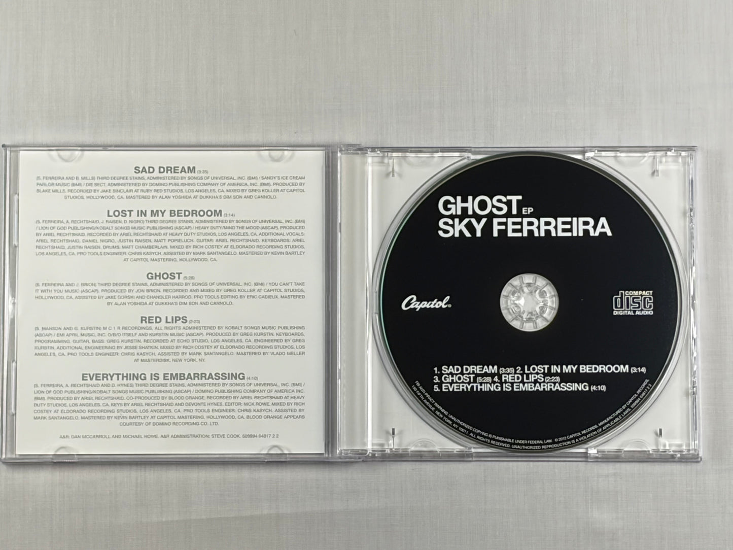 Sky Ferreira Ghost EP CD 2012 US Original Capitol Records Everything Is Embarrassing