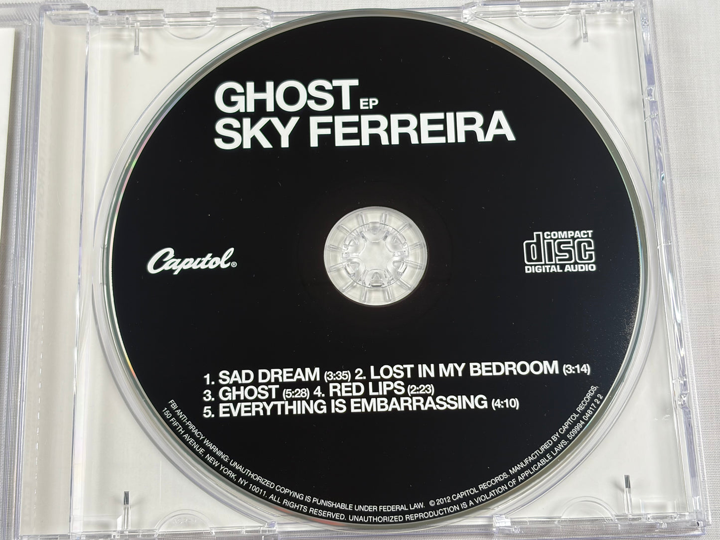 Sky Ferreira Ghost EP CD 2012 US Original Capitol Records Everything Is Embarrassing