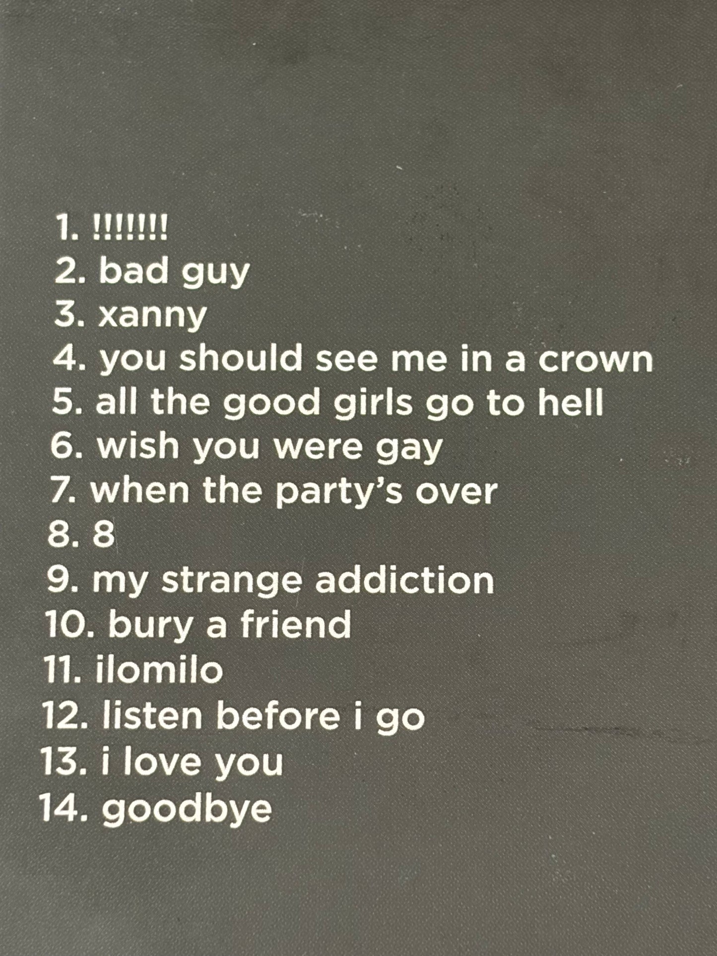 Billie Eilish When We All Fall Asleep Where Do We Go CD Deluxe Clamshell Box Set Limited Edition