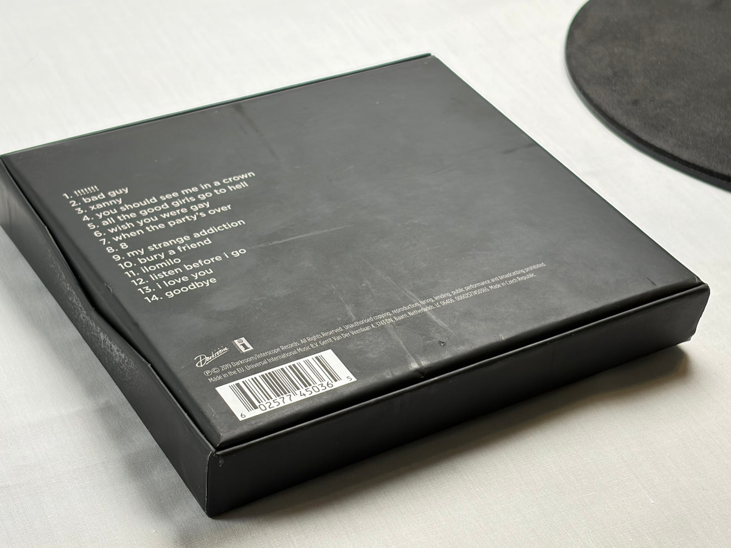 Billie Eilish When We All Fall Asleep Where Do We Go CD Deluxe Clamshell Box Set Limited Edition