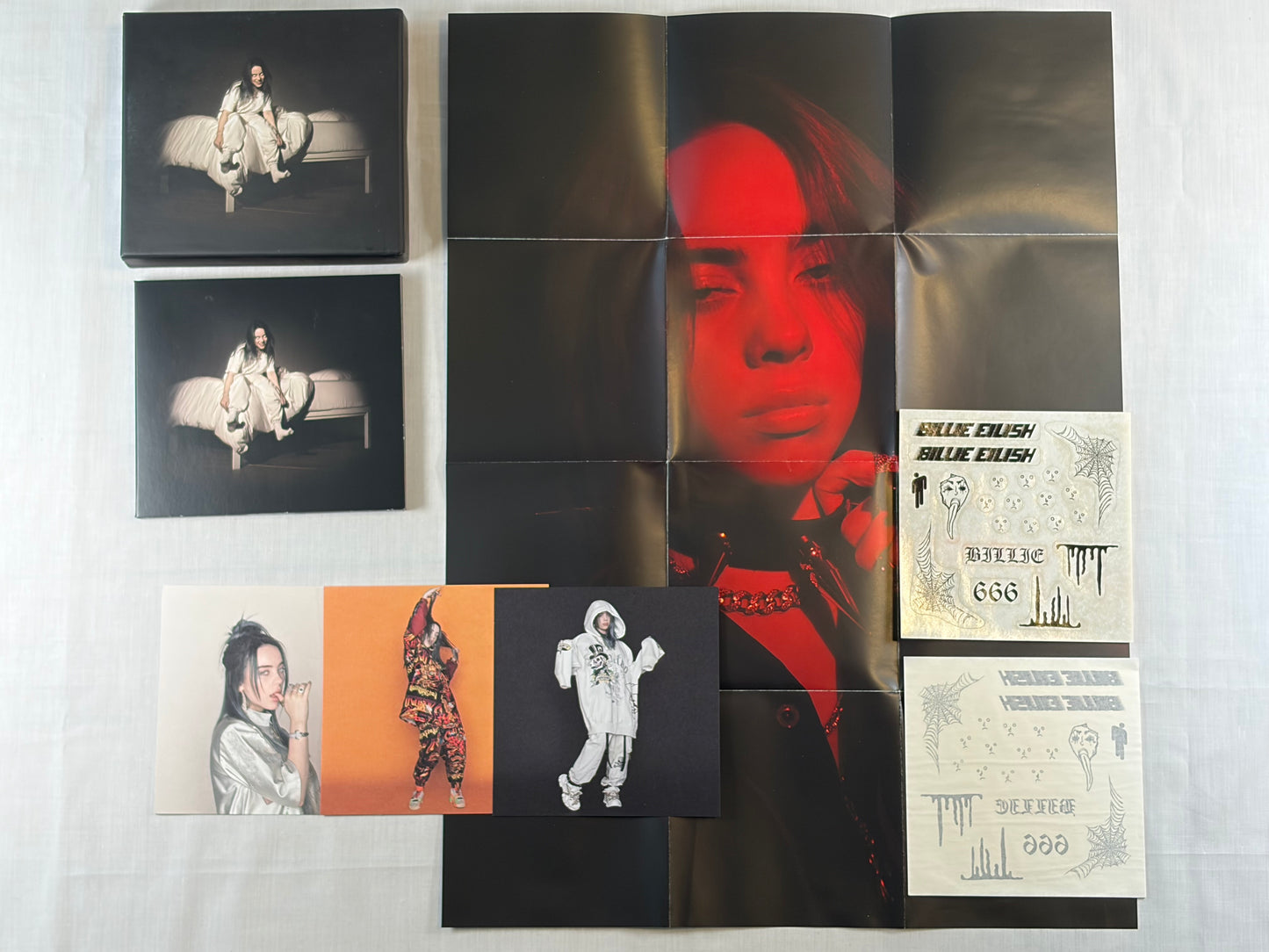 Billie Eilish When We All Fall Asleep Where Do We Go CD Deluxe Clamshell Box Set Limited Edition