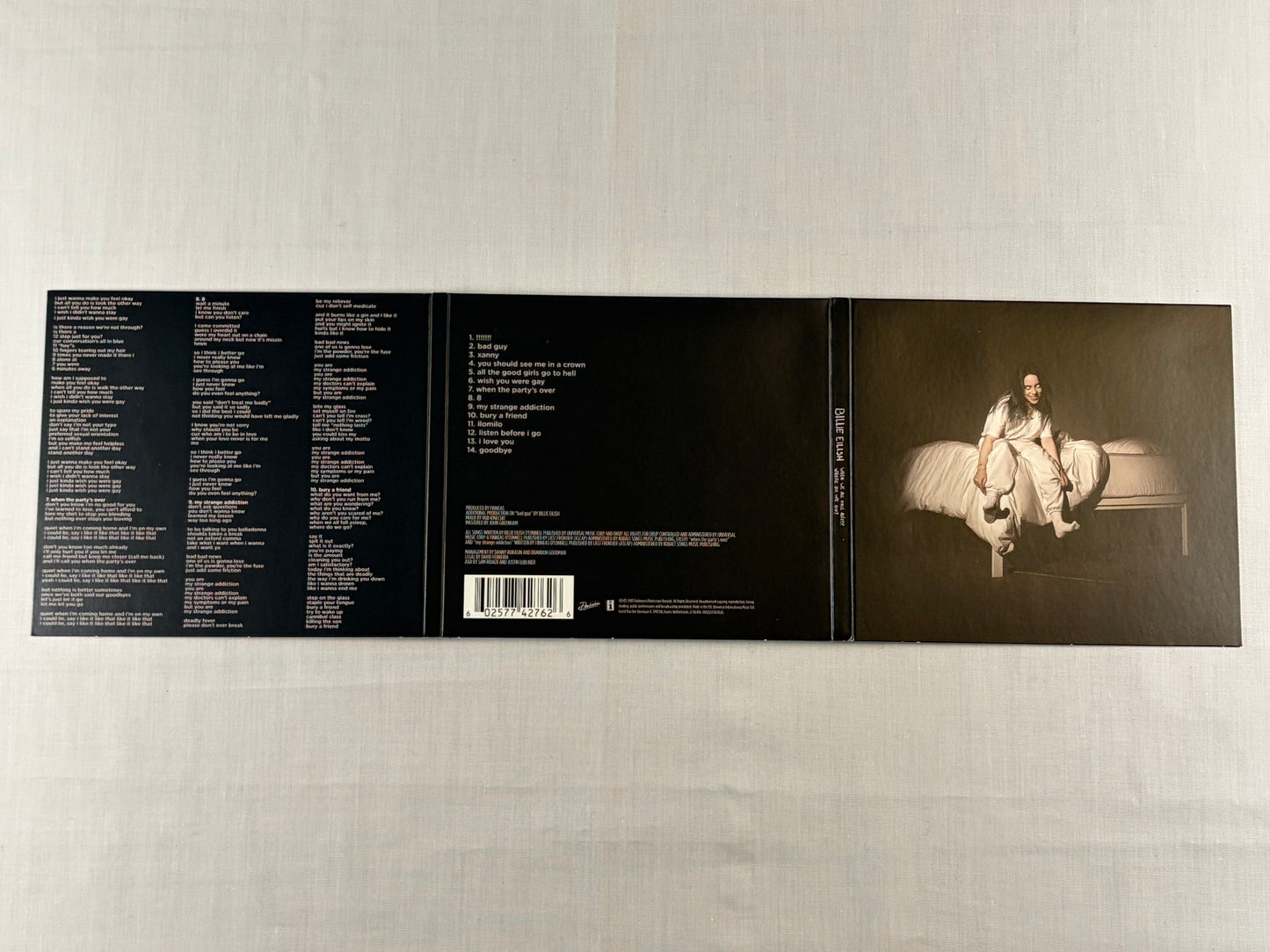 Billie Eilish When We All Fall Asleep Where Do We Go CD Deluxe Clamshell Box Set Limited Edition