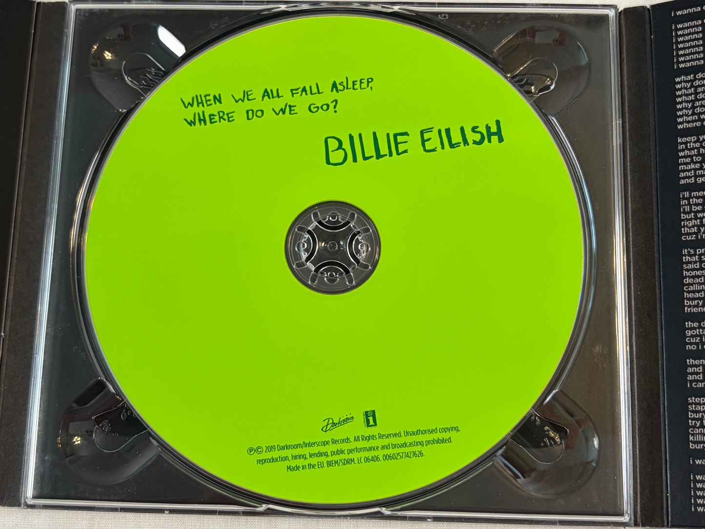 Billie Eilish When We All Fall Asleep Where Do We Go CD Deluxe Clamshell Box Set Limited Edition