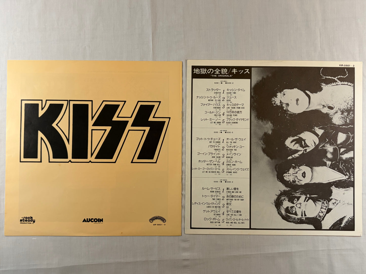 KISS The Originals VIP5501-3 1977 Japan Original 3LP Vinyl Box Set Victor Pressing with Inserts