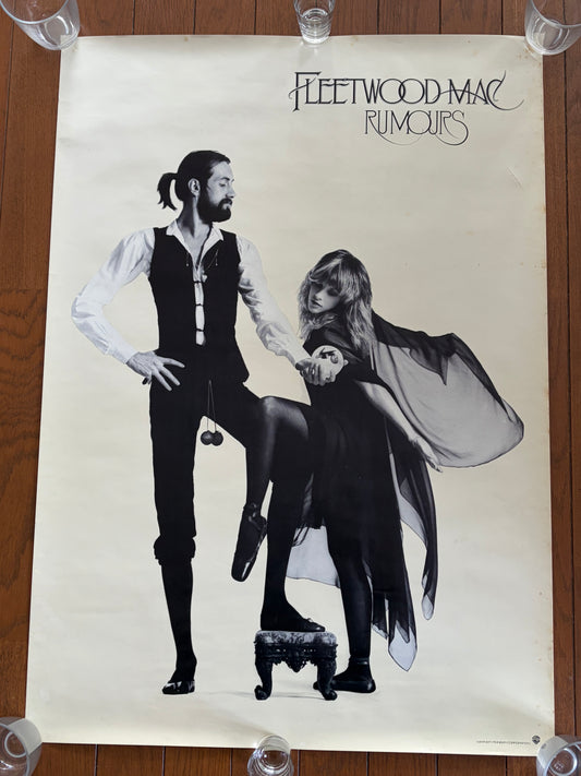 Fleetwood Mac Rumours 1977 Japan Promo Poster Warner Pioneer 33 x 23 inch Vintage