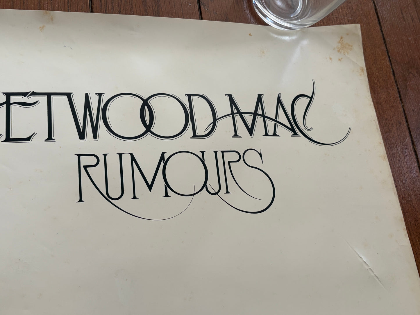 Fleetwood Mac Rumours 1977 Japan Promo Poster Warner Pioneer 33 x 23 inch Vintage