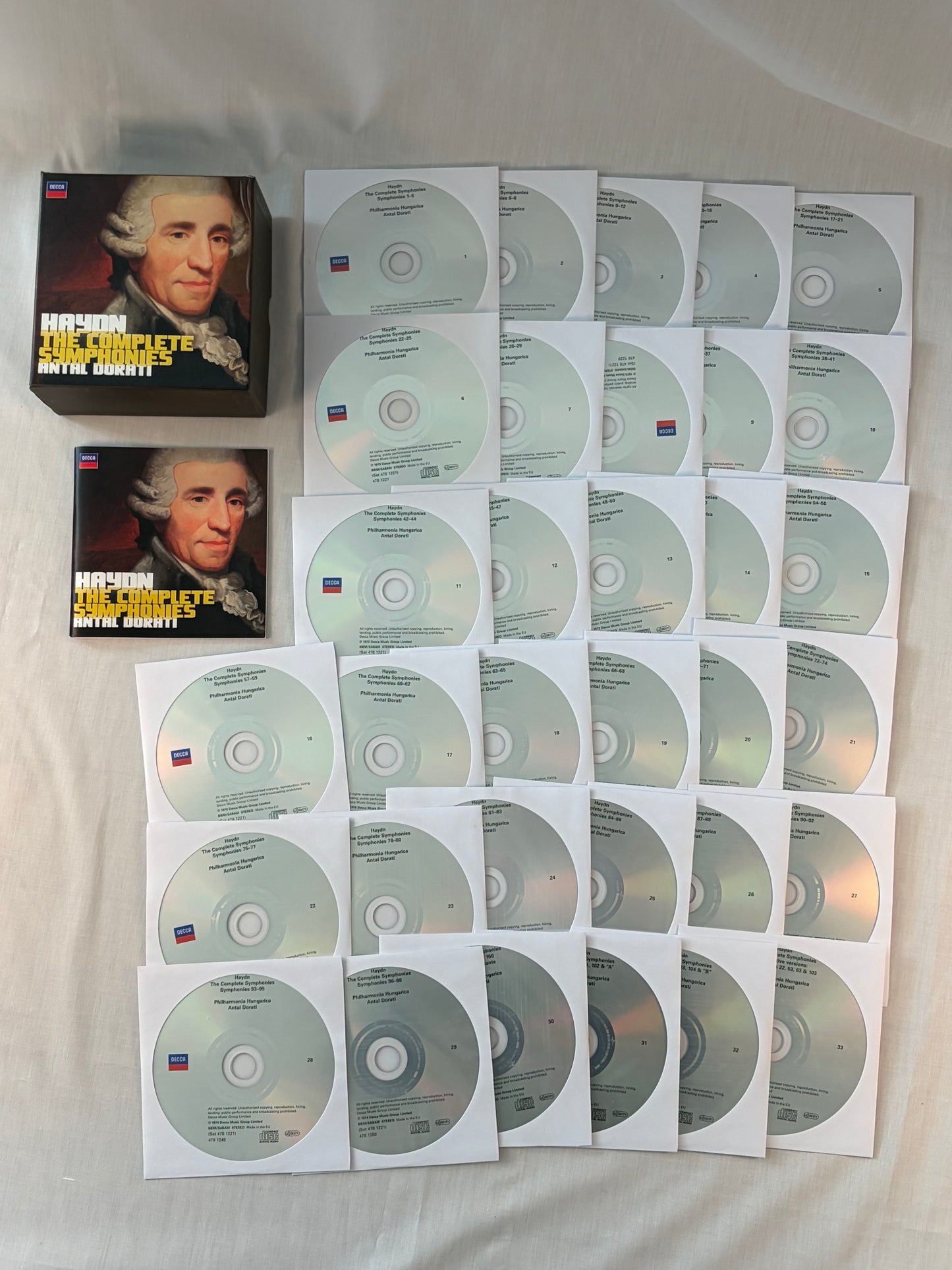 Joseph Haydn The Complete Symphonies Antal Dorati Philharmonia Hungarica 33CD Box Set Decca