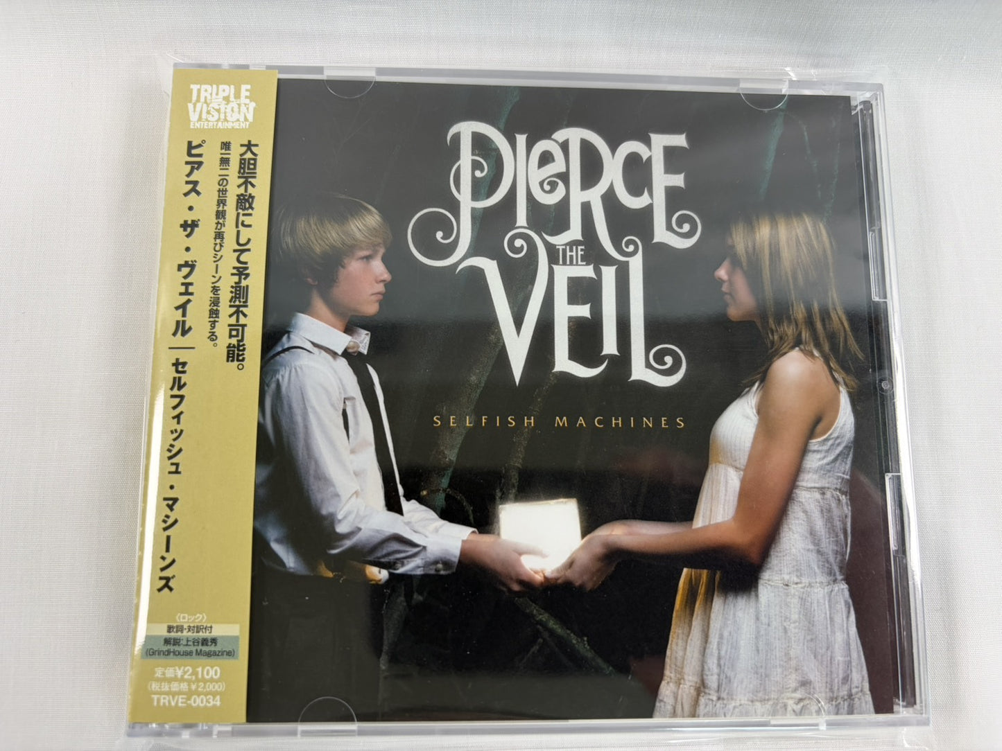 Pierce The Veil Selfish Machines Japan CD + Bonus DVD 2010 w/ OBI Triple Vision TRVE-0034