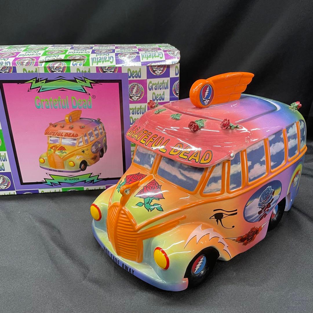 Grateful Dead Cookie Jar Stanley Mouse Limited Edition 1998 Vandor Bus JUNK Condition
