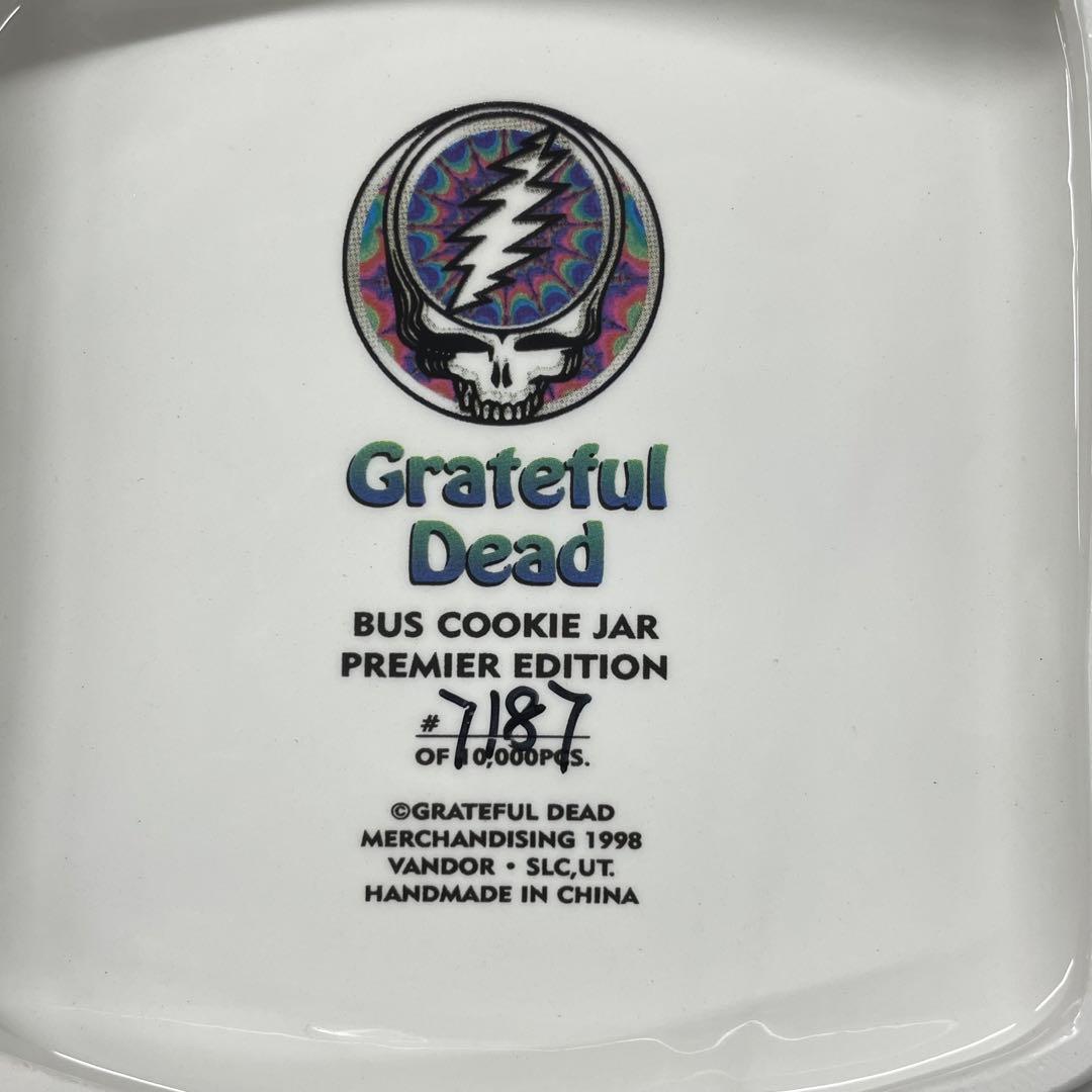 Grateful Dead Cookie Jar Stanley Mouse Limited Edition 1998 Vandor Bus JUNK Condition