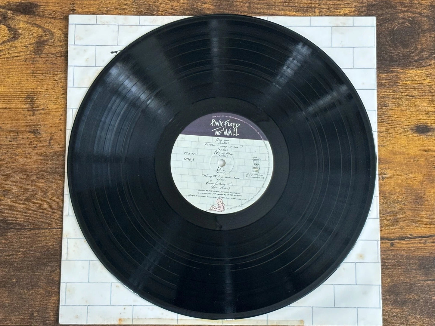 Pink Floyd The Wall 2 LP Vinyl Record 40AP 1750-1 CBS SONY Japan 1979 w/ Sticker