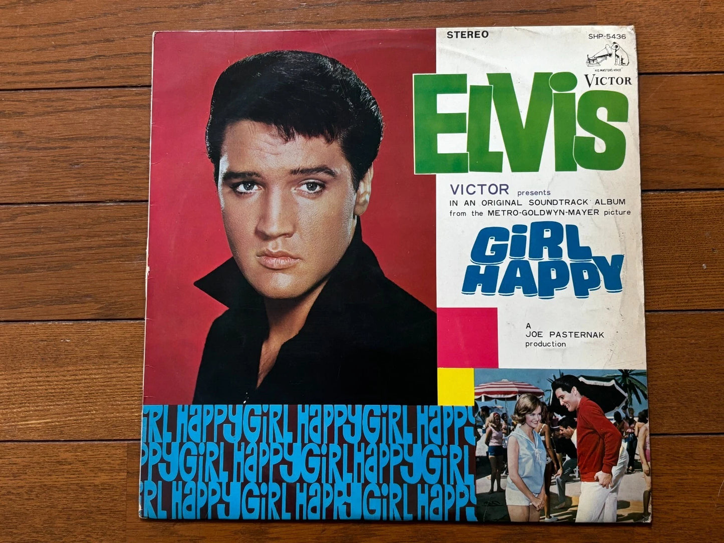 Elvis Presley Girl Happy Japan Limited Edition Vinyl LP SHP-5436 1965 w/ Liner Notes