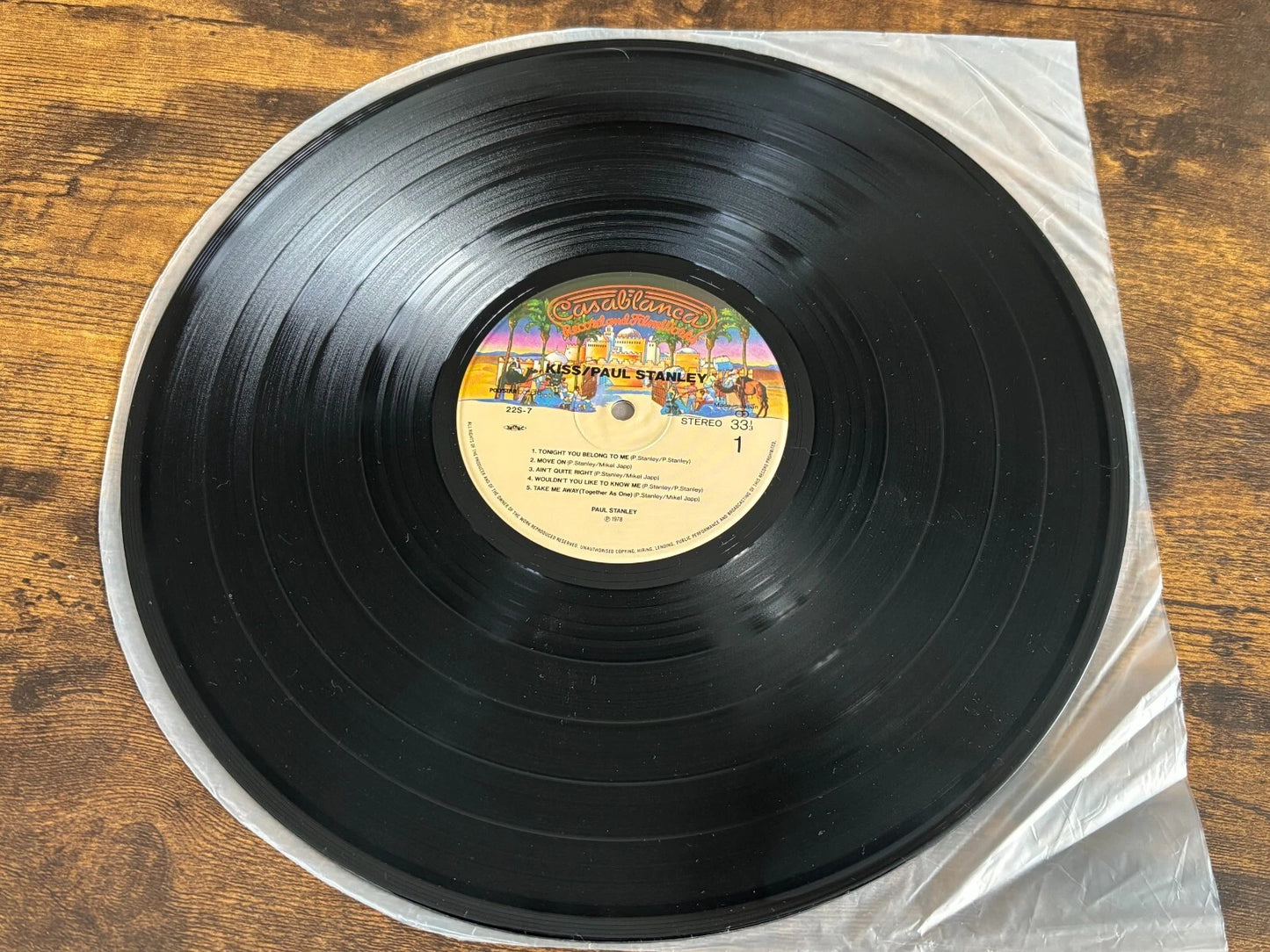 KISS Paul Stanley 22S-7 Casablanca Japan Limited Edition Vinyl LP w/ OBI & Liner Notes